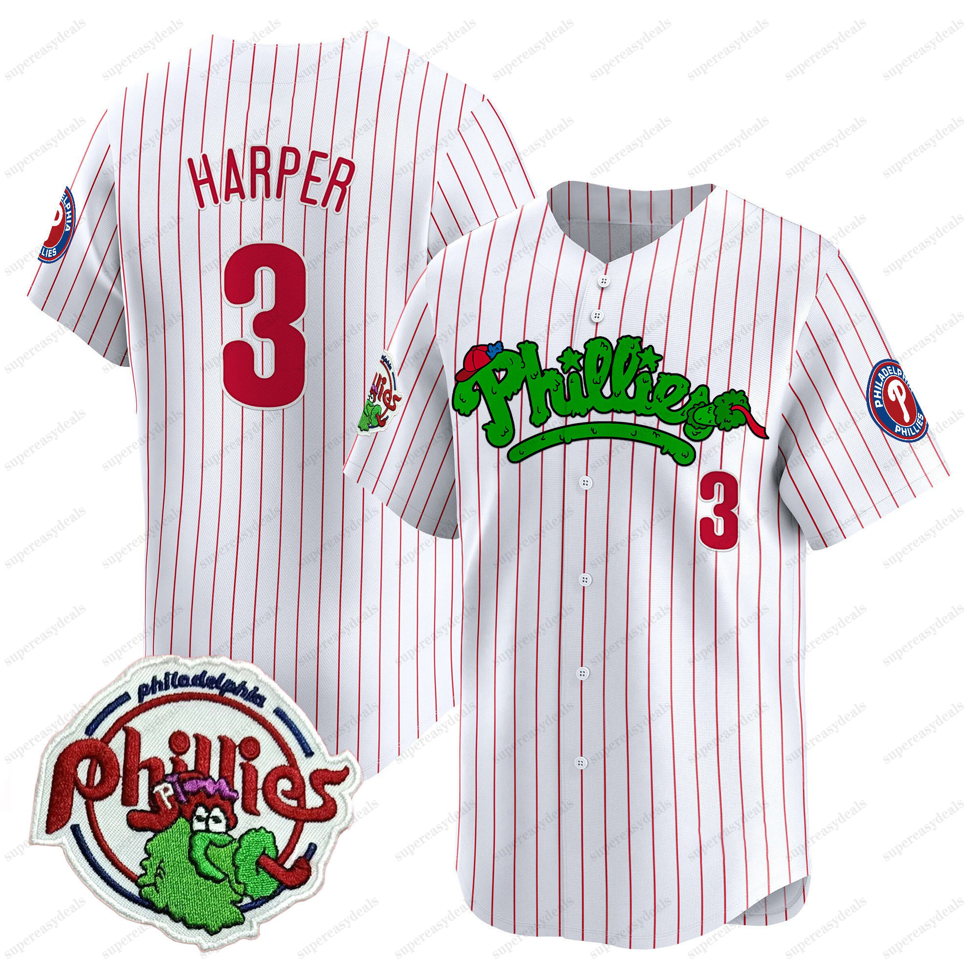 Turner 2024 Phillies Jerseys 3 Harper Nick Castellanos Kyle Schwarber Zack Wheeler Alec Bohm 15 Stott Rojas 16 Marsh Walker custom Baseball jersey