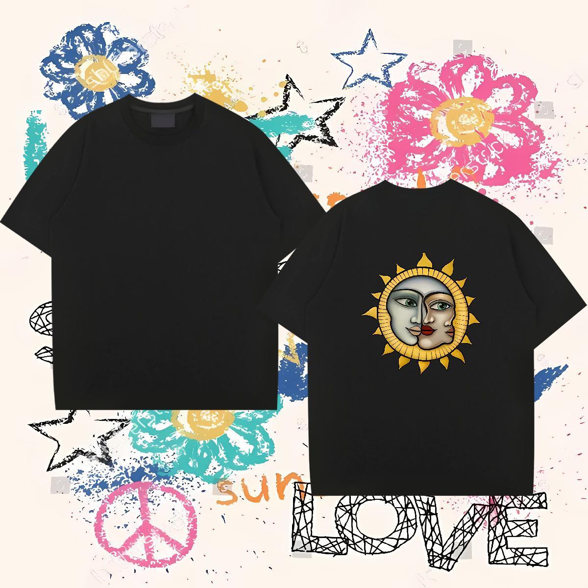 Free Shipping T-Shirts 230g Pure Cotton portrait Beach Oversized 3XL 4XL Short Sleeve Soft Men Tshirts Fashion Casual Tops