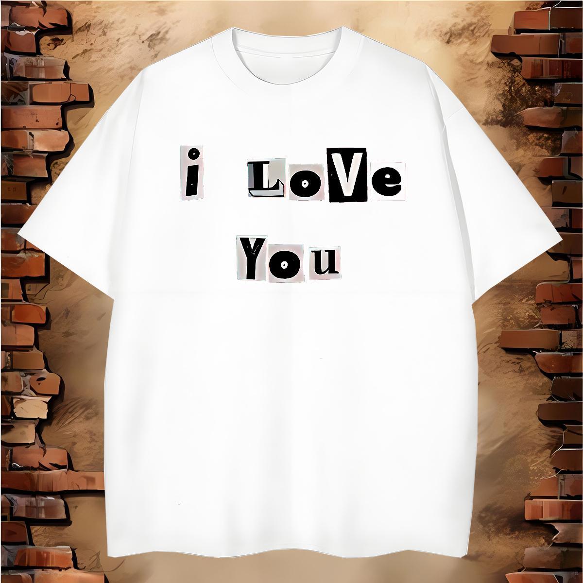 Classic T shirt 230g Cotton letter High Street Hip Hop Black White Breathable Crew Neck Tshirts New Arrival Polos