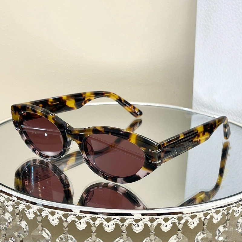 Luxury Sunglasses High quality Board Glasses Synthetic B5I Cat Eye Tortoise Frame Women's for Sunglasses Anti Purple Tourism Concave Shaped Mens Sunglasses