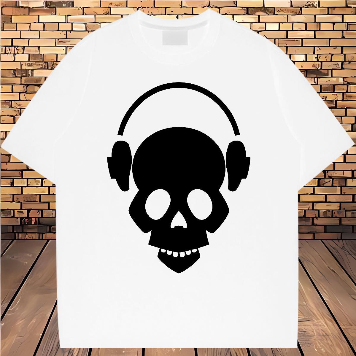 Popular T-Shirts 100% Cotton 230g skull Summer Casual Plus Size Cartoon Short Sleeve O-Neck Couples T Shirts Free Shipping Tops Tees