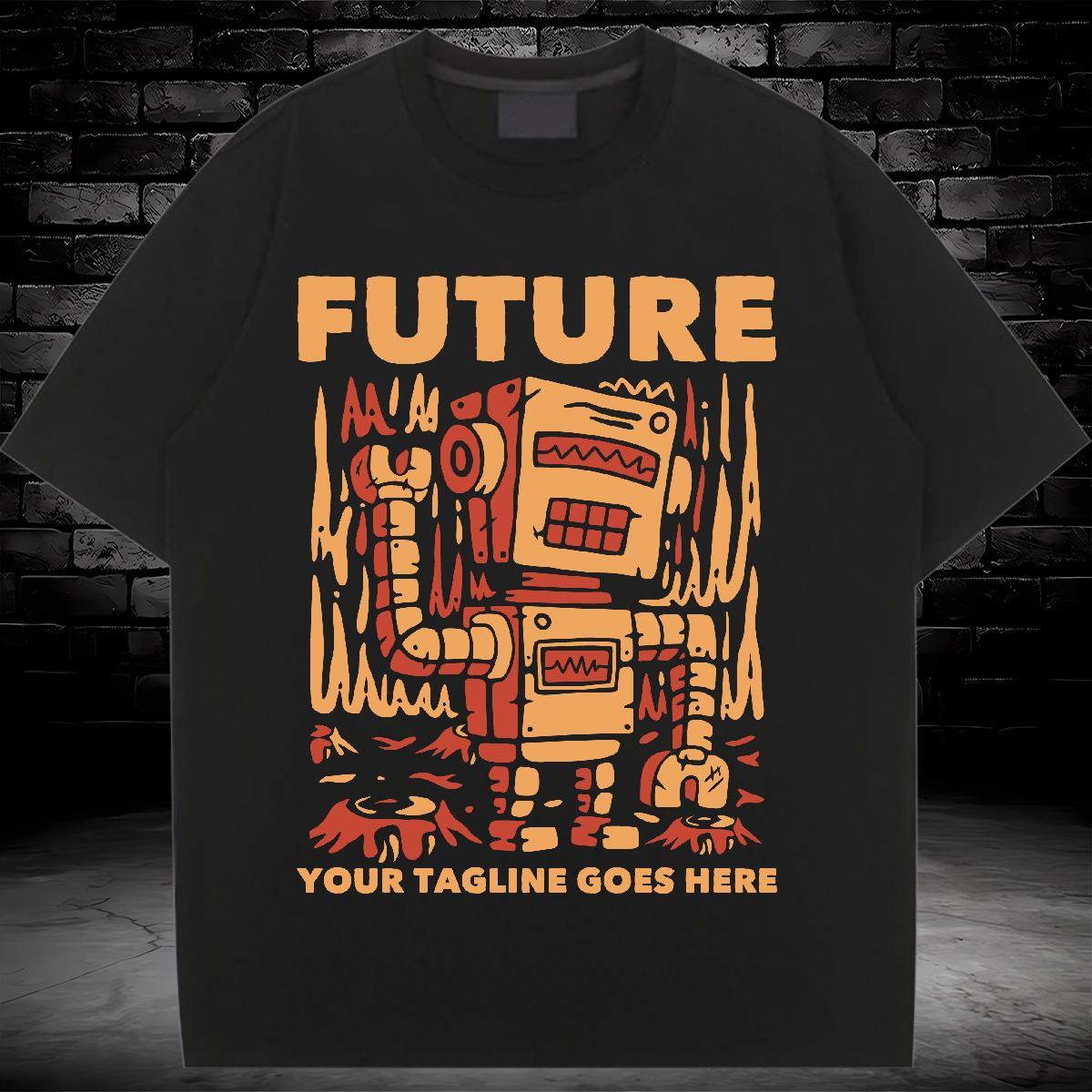 Unisex Womens Tshirts 230g Pure Cotton letter Hip Hop Womens T Shirts Crew Neck Plus Size Cartoon Tops Tees