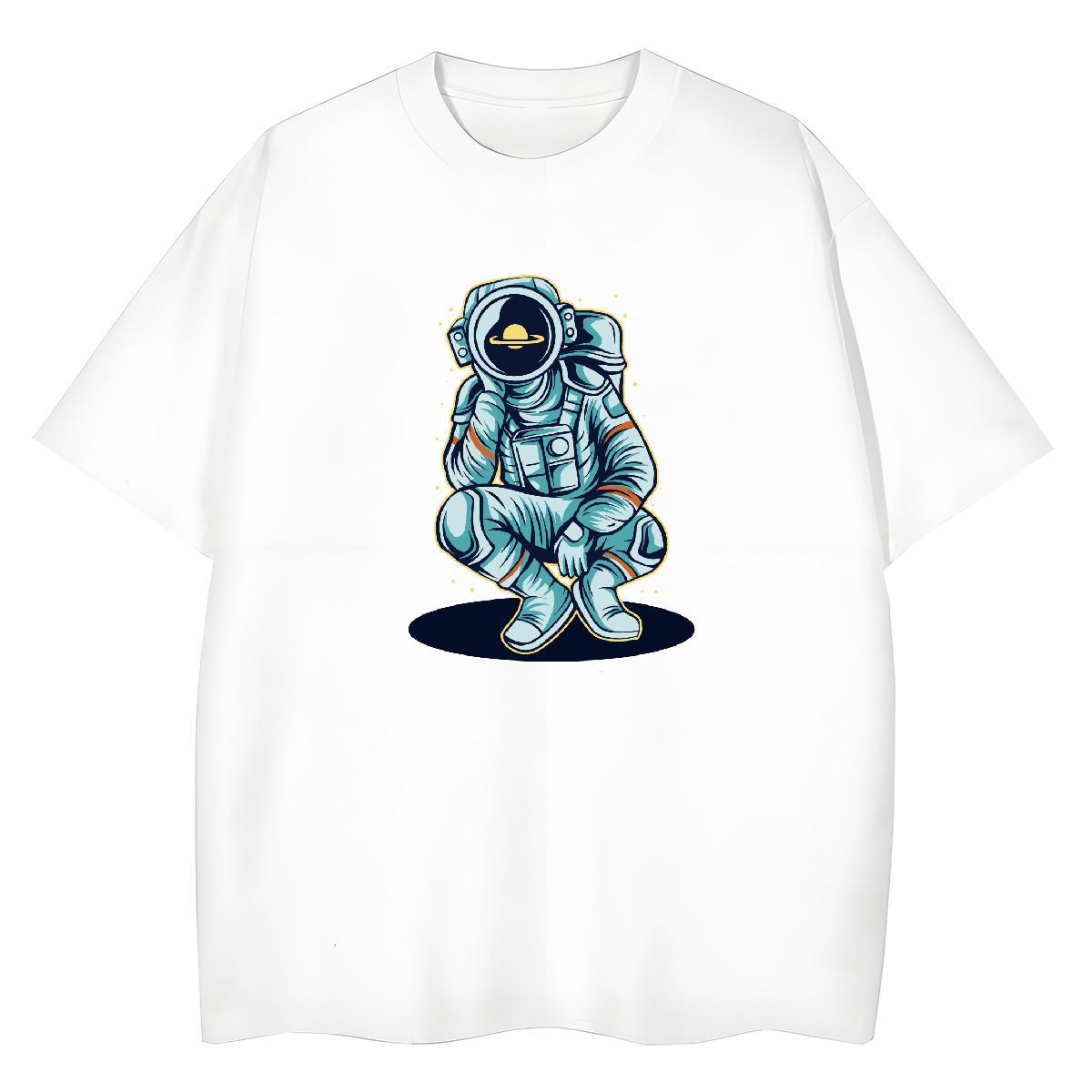 Popular Womens Tshirts 230g Pure Cotton universe Hip Hop Street Woman T Shirts O-Neck Short Sleeve Plus Size Cartoon Tops Shirt