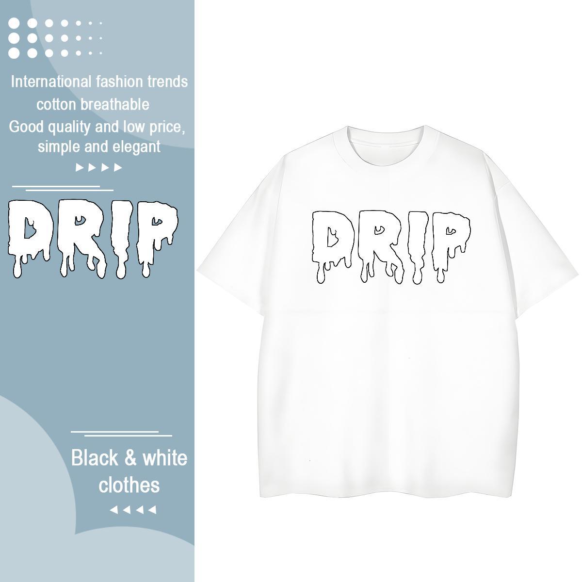 Brand T Shirts Men 230g 100% Cotton letter High Street Hip Hop Skull Breathable Soft Couples T Shirts New Designer Tshirts