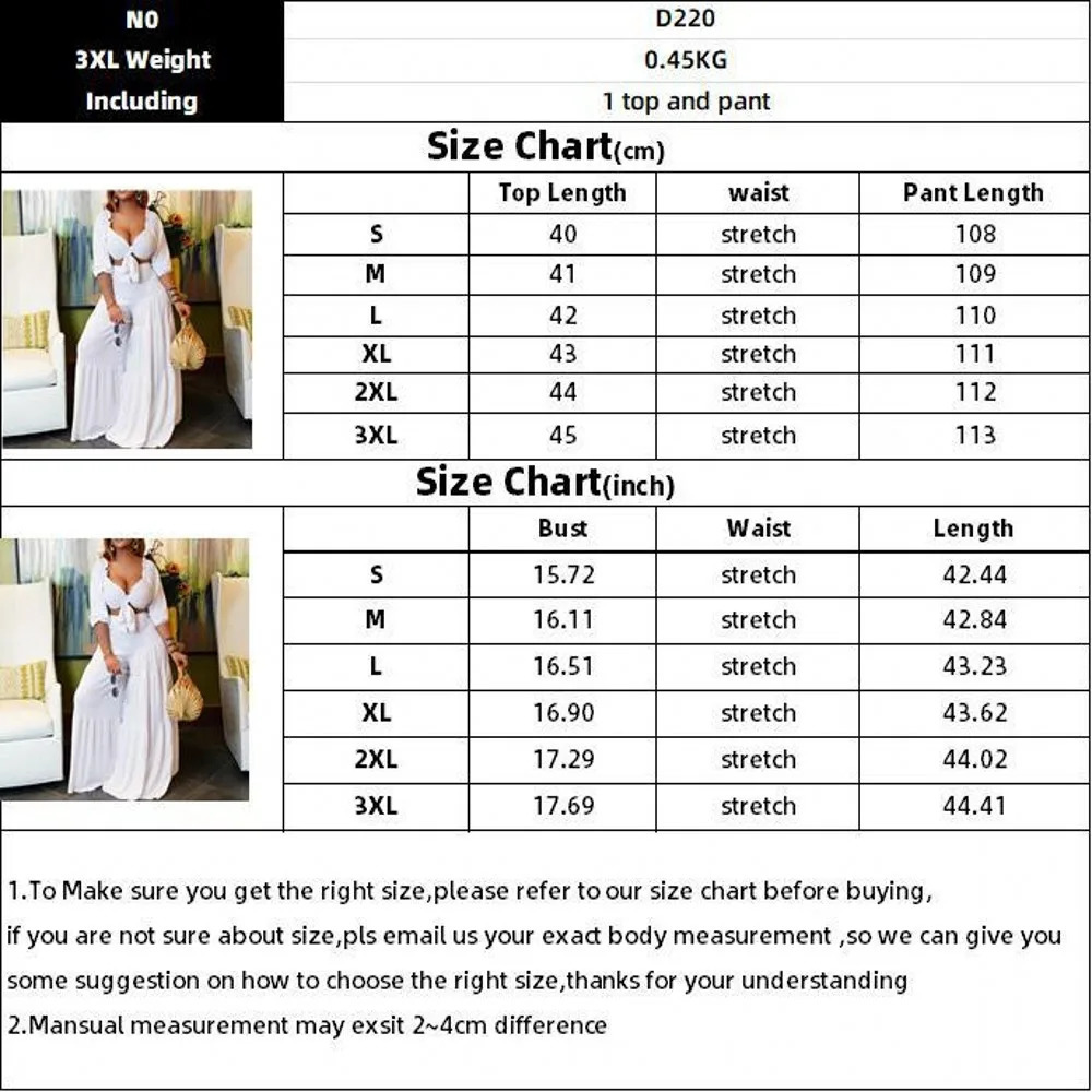 Plus Size Solid Color Womens Elegant Casual Evening Dress Wrapped In Chest Strap Top Wide Leg Pants Two-Piece Casual Set 240823