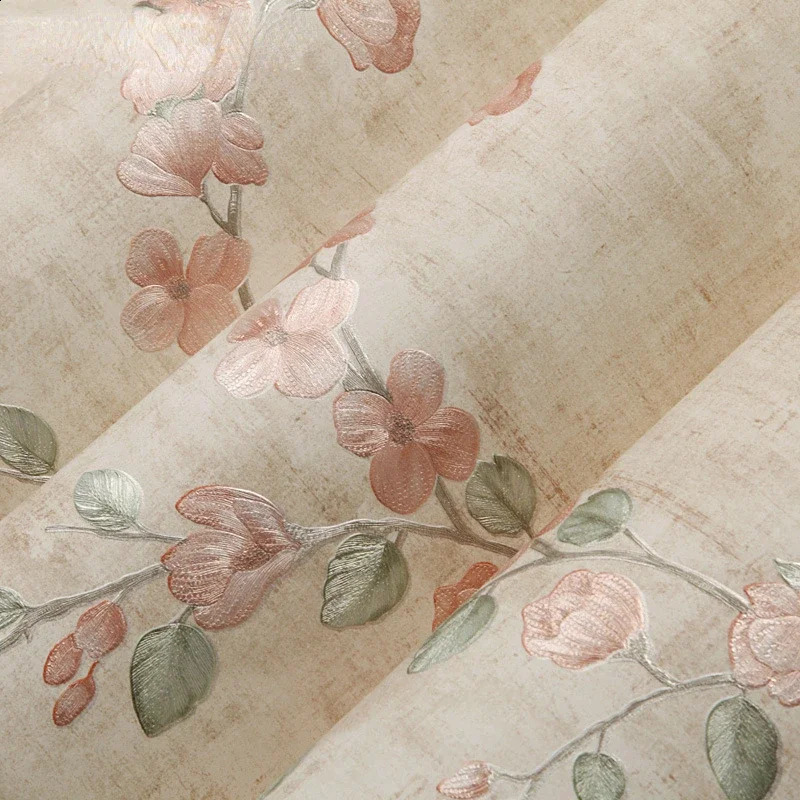 Home Improvement Wall Painting Wallpaper Contact Paper Bedroom Living Room 3D Floral Wall Papers home decor papel de parede 240823 w250403