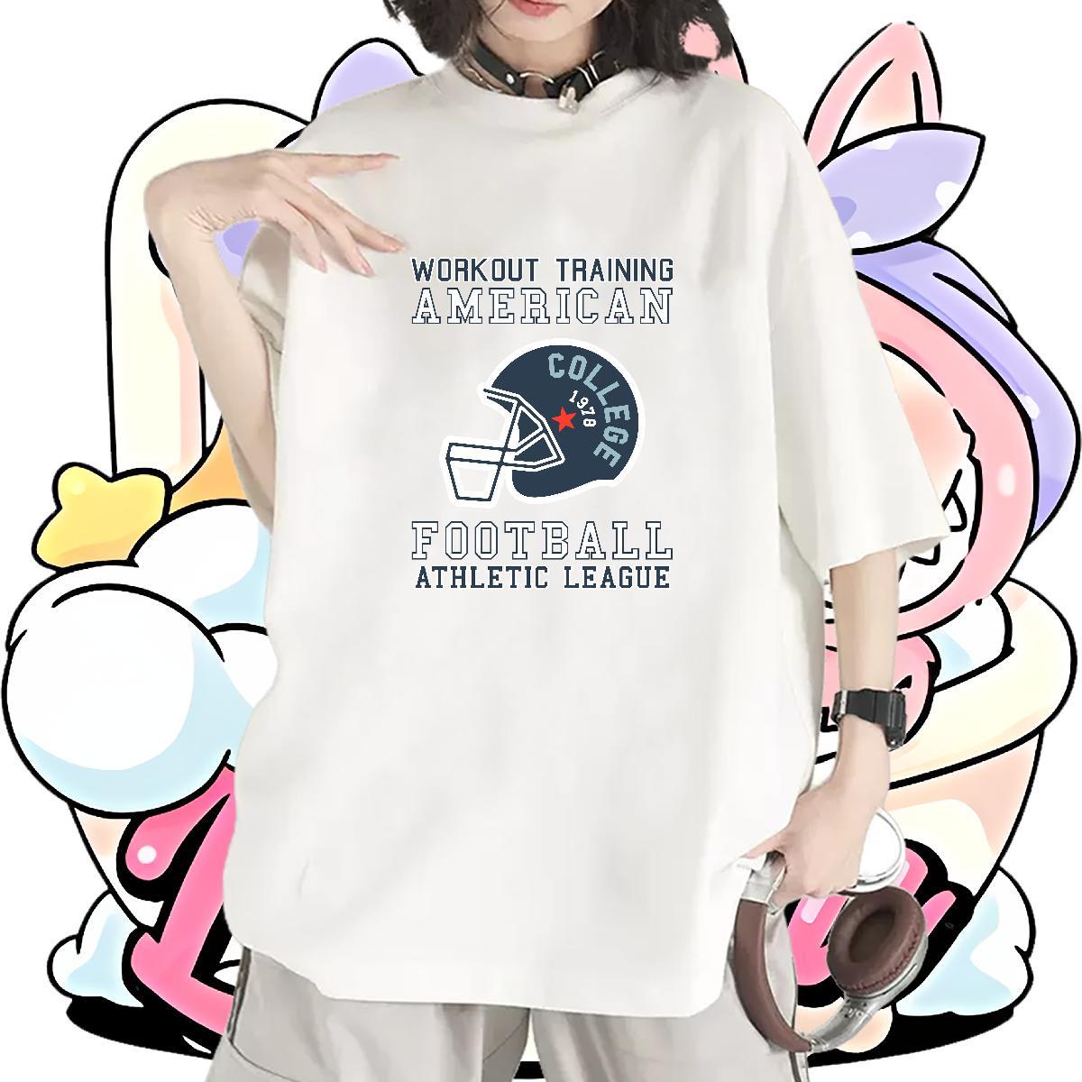 High quality Woman Tshirt 100% Cotton 230g letter Street Womens T Shirts Breathable Oversized Tees