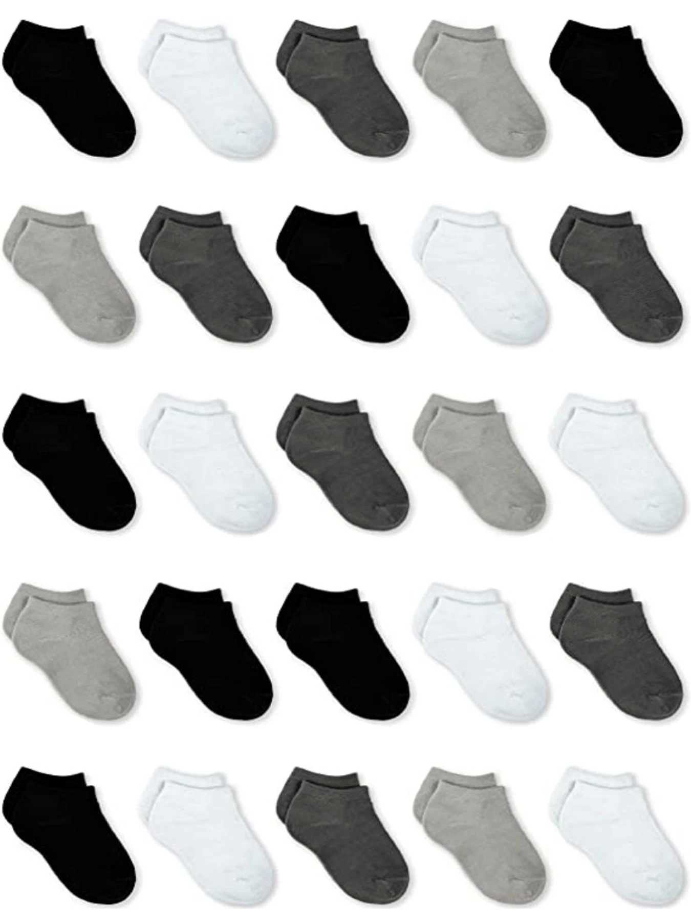 25 Pairs Ankle Socks - Toddler Low Cut Socks - for 1-14 Years Boys Girls School Socks CL240824