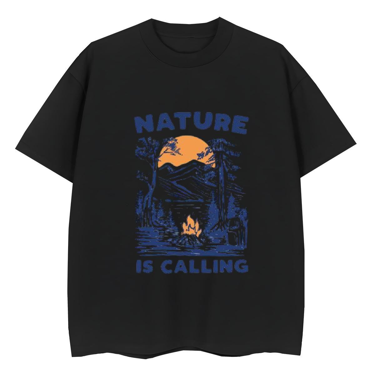 Free Shipping Women Tshirts 230g Cotton mountains Hip Hop Street Women T Shirts Breathable Short Sleeve Cartoon Printing L-4XL Clothes