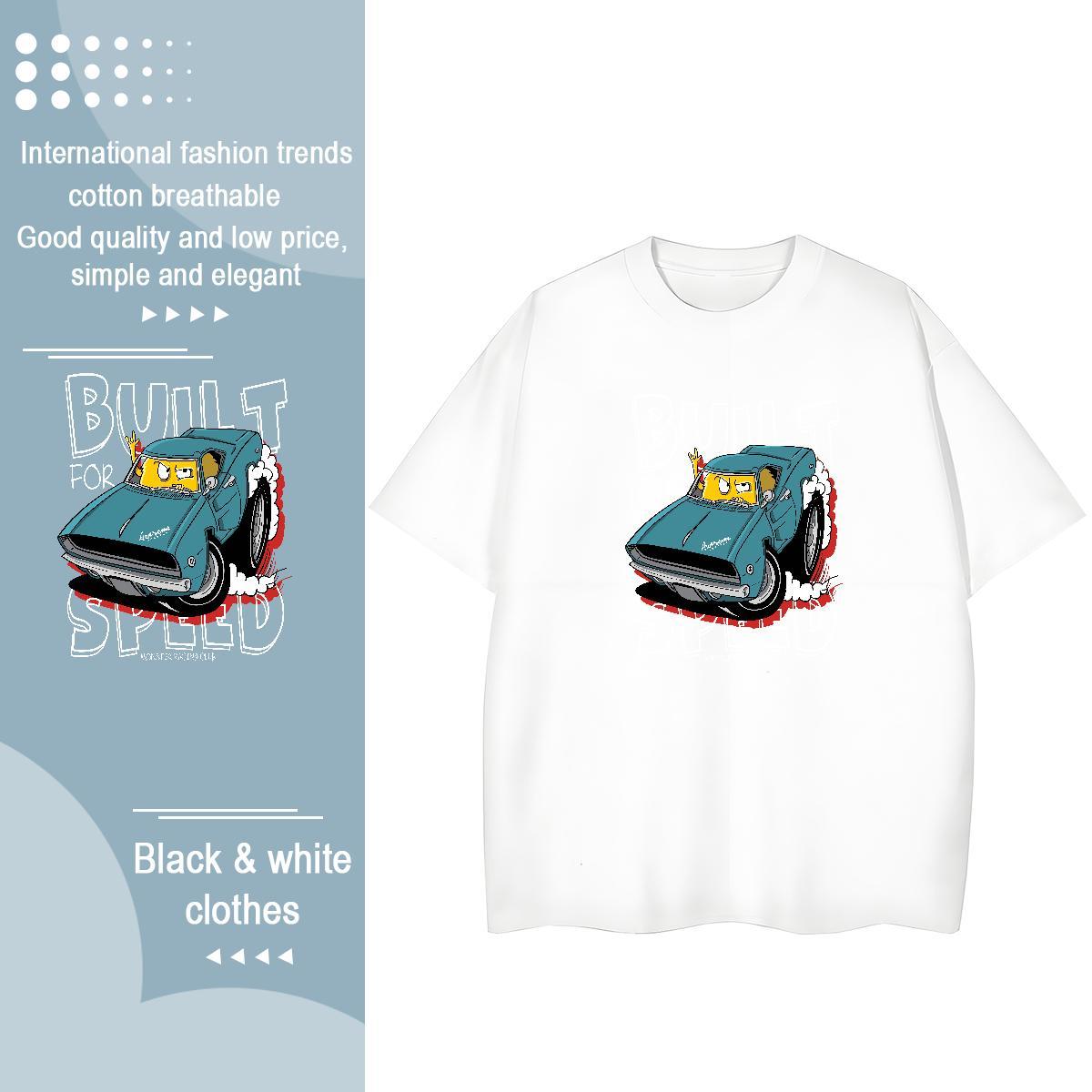 Soft Lady T shirt 100% Cotton 230g America Street Wear Women T Shirts O-Neck Short Sleeve Customized Tee Shirt