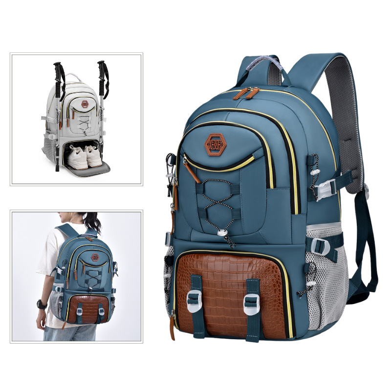 High-value Backpack Multi-purpose Large-Capacity Travel Bag Mountaineering Bag Oxford Cloth Backpack Free shipping