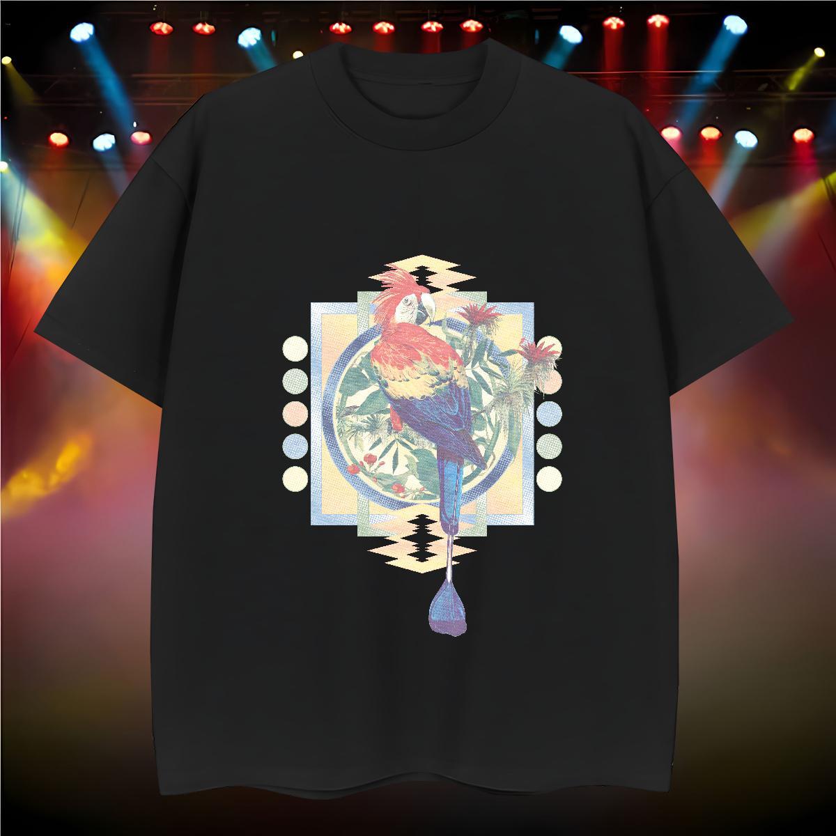 Classic Tshirt for Man Woman bird Summer Casual 230g 100% Cotton Polos Breathable Soft Cool T-Shirts for Men Customized