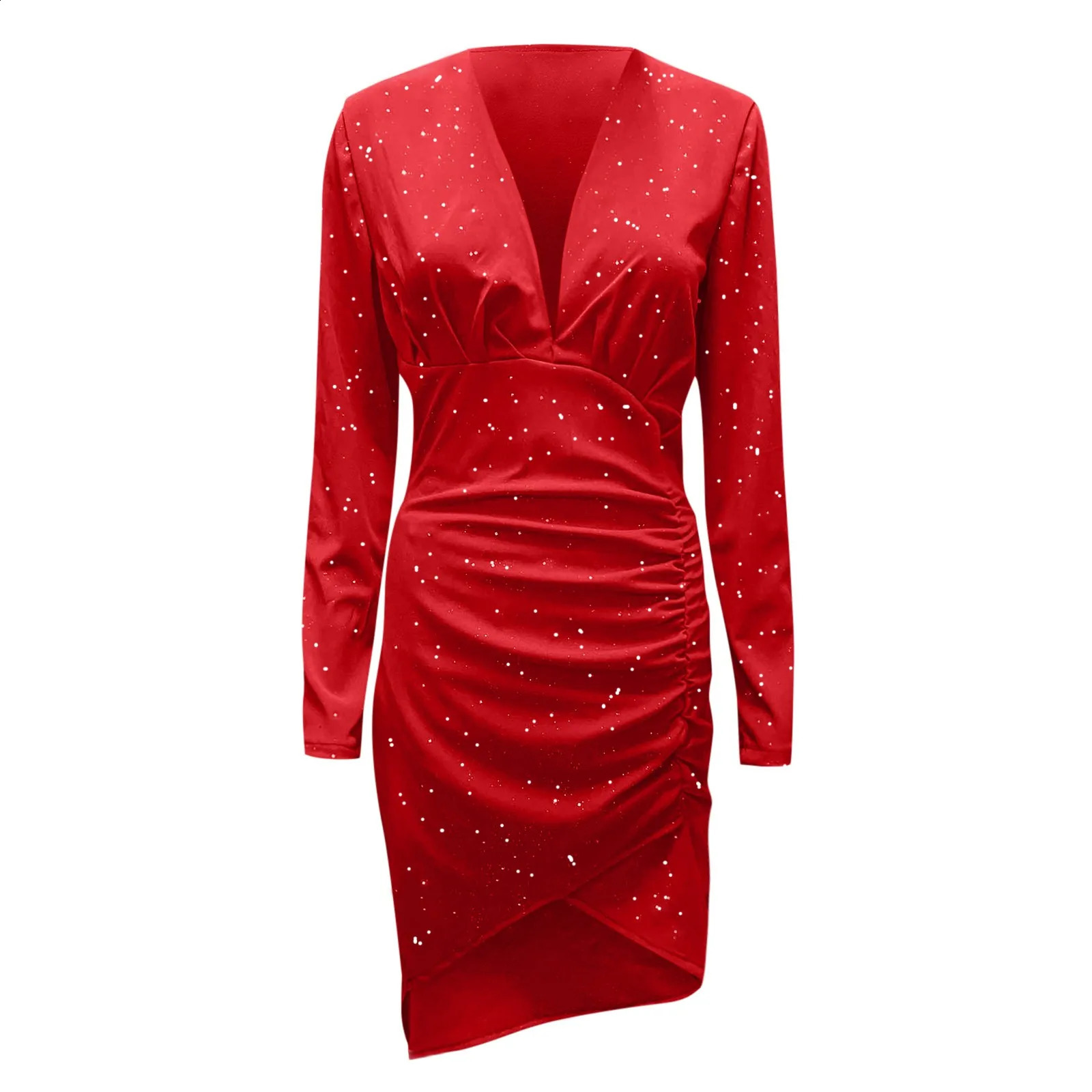 Autumn Women High Waist Party Evening Dresses Sexy Sequin Long Sleeve Slim Mini Dress Ladies Clubwear Vestidos 240823