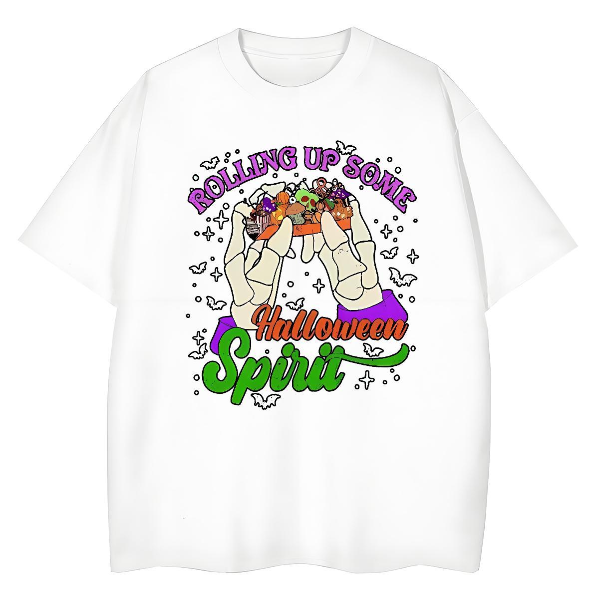 Fashion Designer Couples T Shirts halloween Casual Daily Wear 230g Cotton Tops Crew Neck Breathable Brand Men T Shirts DIY Anime