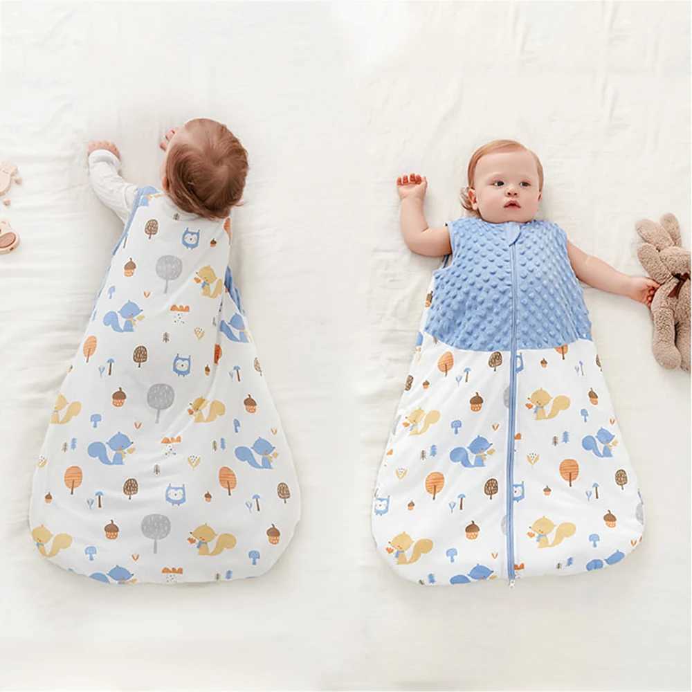 Baby Sleepsack 3-24Months Autumn Baby Sleeping Bag Blanket 1.5Tog Doudou Soft Feeling Starfish Shell Print Vest Style M240824