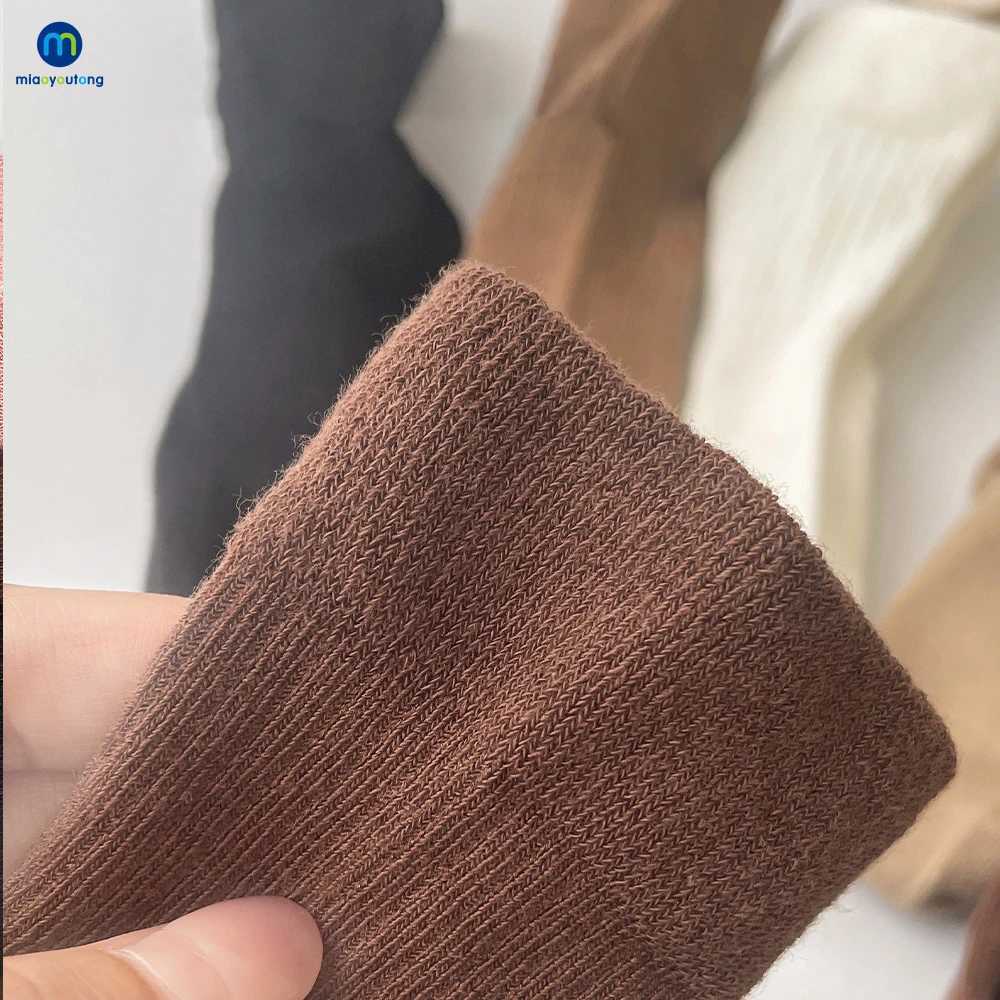 5 Pairs /Lot Baby Girl Soft Boneless Combed Cotton Socks Warm Striped Solid Boy Kids Socks Toddler Children Socks Miaoyoutong CL240824