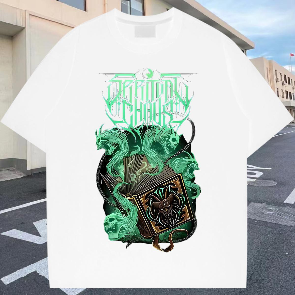 Popular T Shirt For Man 100% Cotton 230g skull Daily Outfit Anime Short Sleeve O-Neck Tshirt for Man Woman Fashion Designer Tops Tees