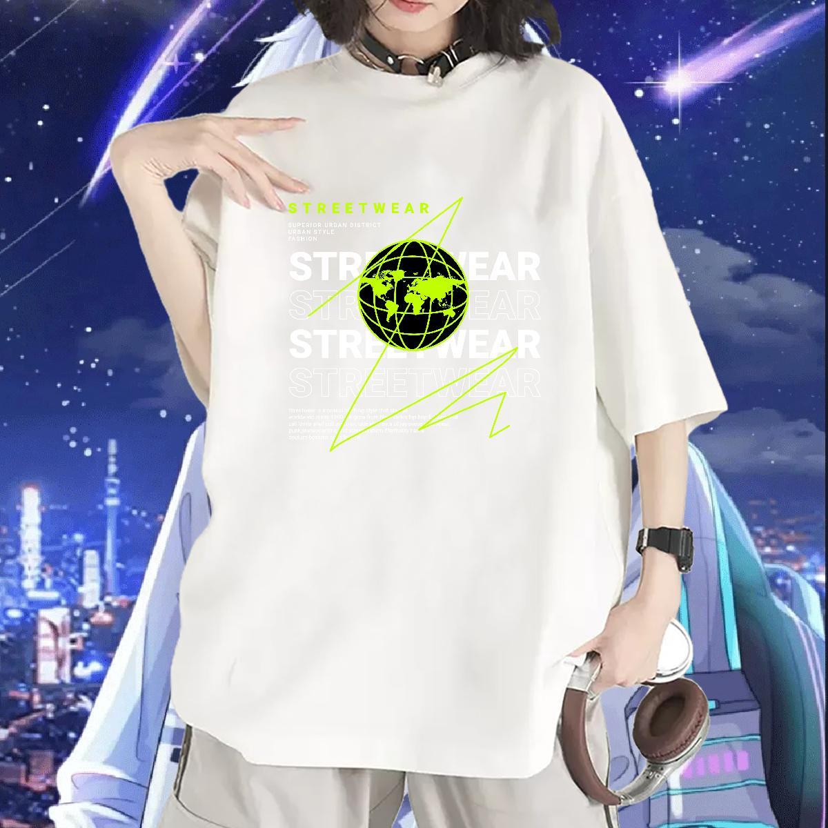 Brand Unisex Tshirts 230g 100% Cotton earth Sport T Shirt For Woman Comfortable Customized Tops