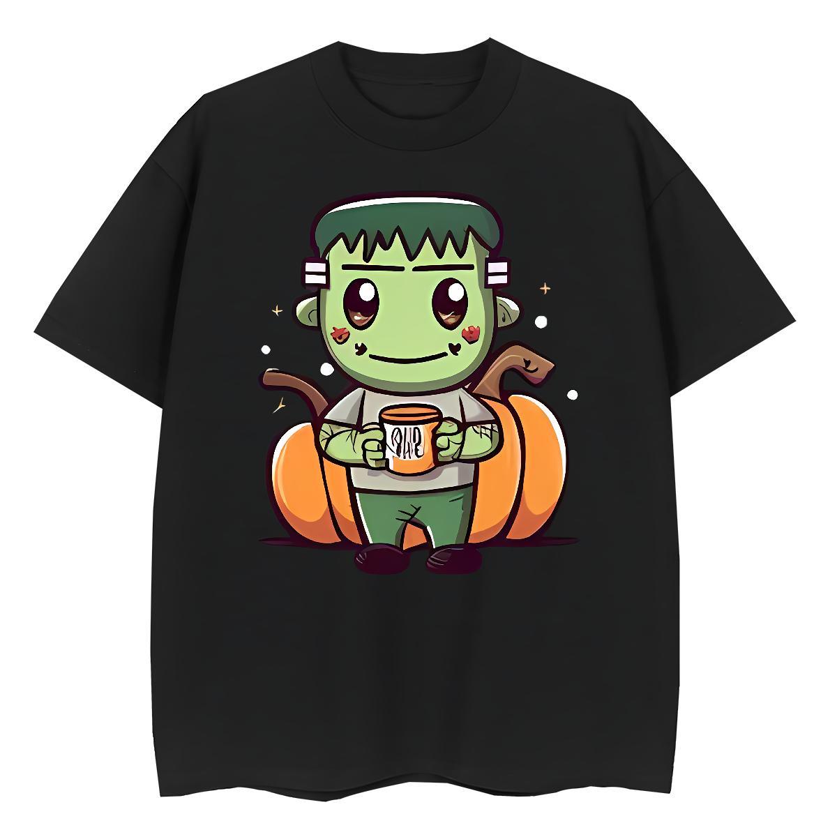 Free Shipping Tshirts monster Street Casual 100% Cotton 230g Wear Breathable Crew Neck Unisex T-Shirts for Men Custom Anime
