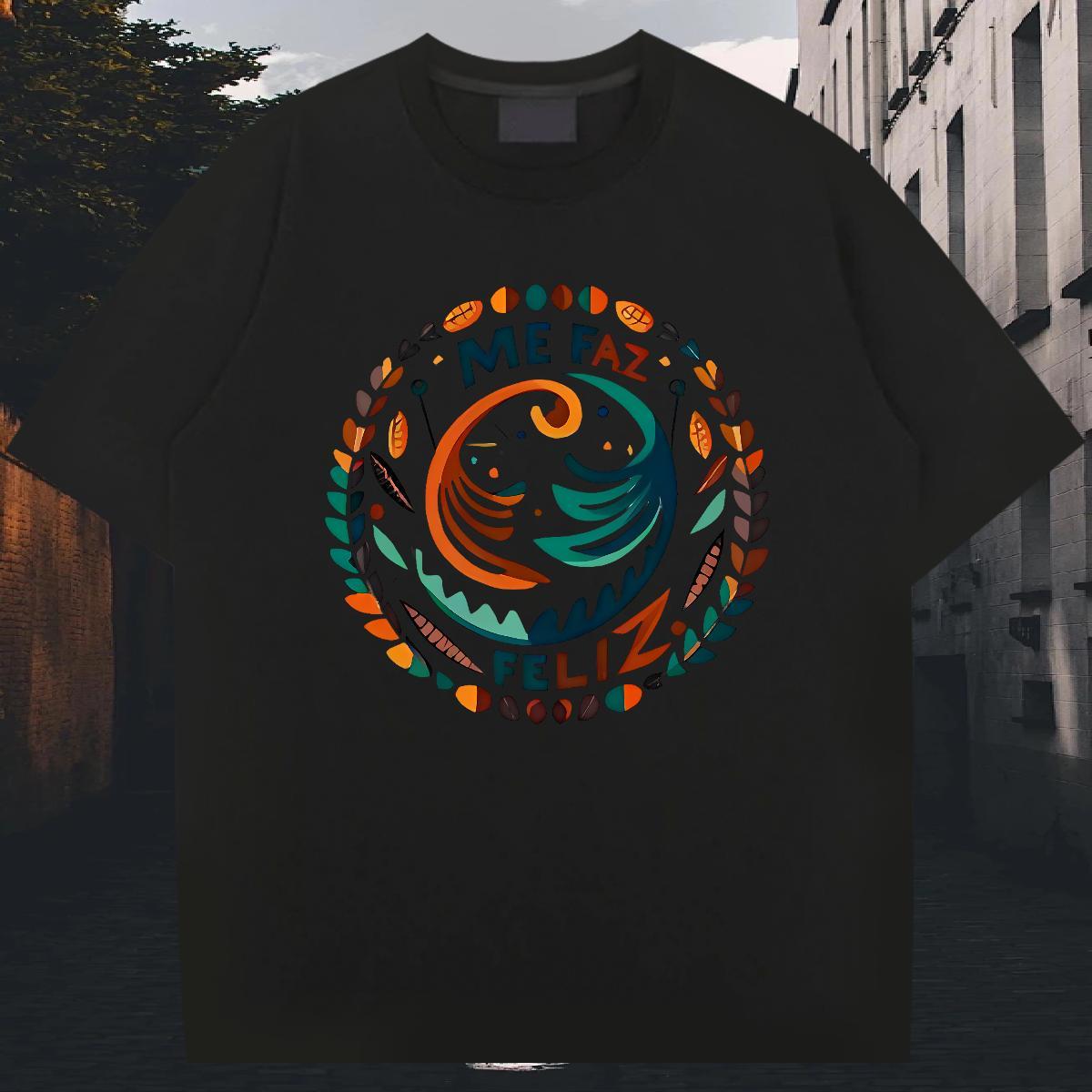 Classic T shirt 230g 100% Cotton letter Street Wear Skull Breathable Crew Neck Couples T Shirts New Polos