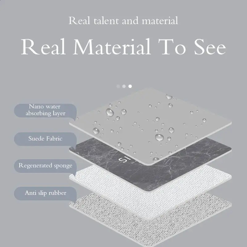 y Diotomite stone bath mat anti slip shower bathroom carpet absorbent floor mat quick drying toilet carpet door washable 240823