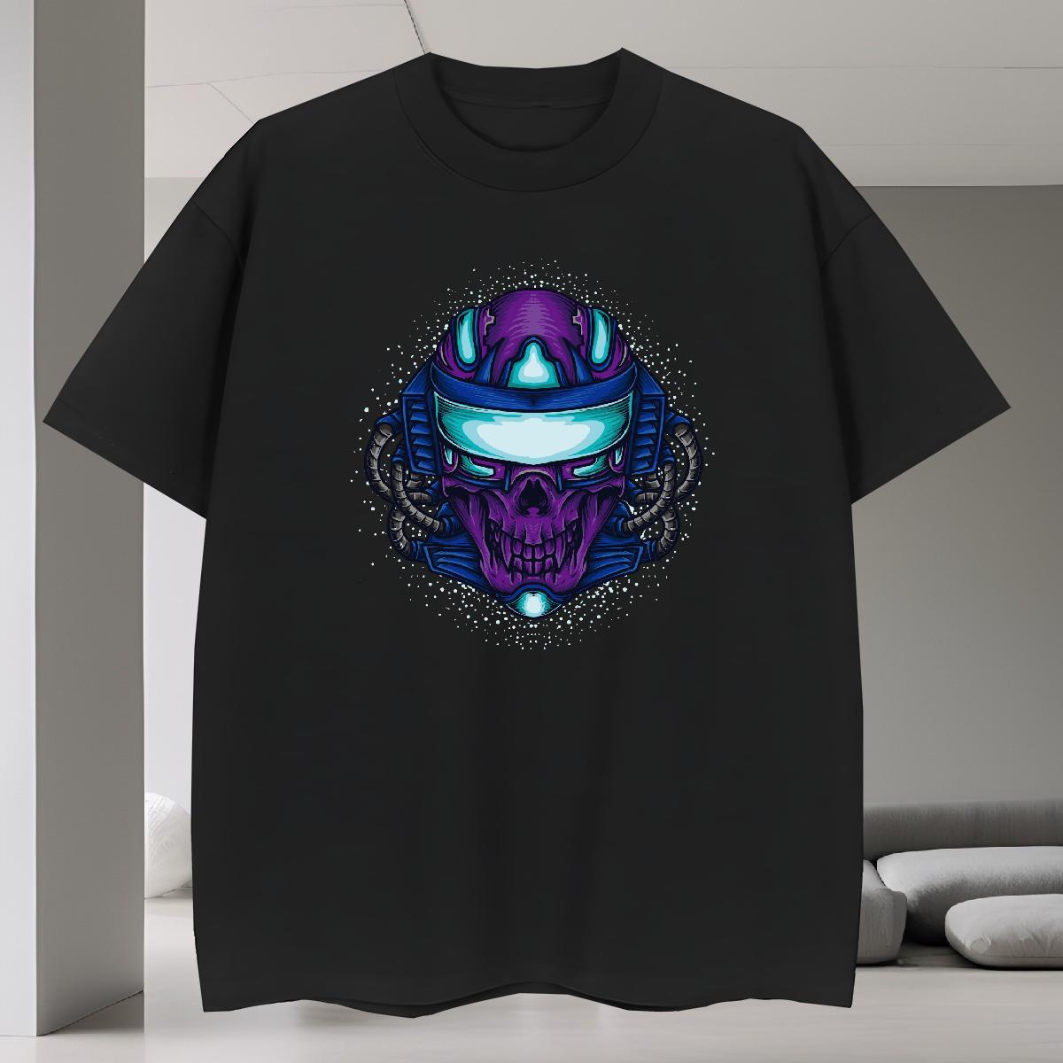 Designer Man T Shirts 100% Cotton 230g skull Hip Hop Street Custom Big Size Breathable Short Sleeve Mens Tshirts Brand Tees Shirts