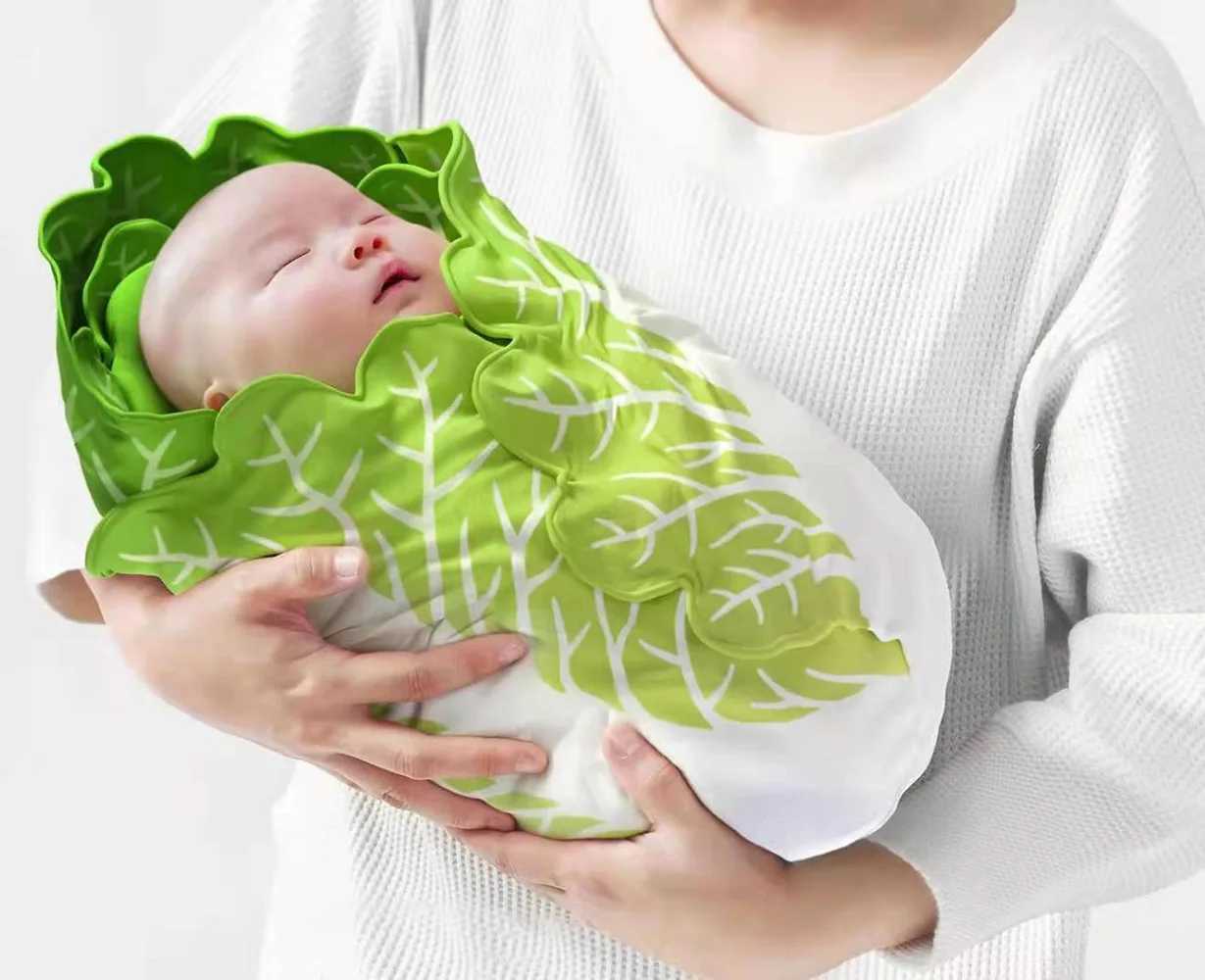 Burrito Baby Blanket Swaddle Flour Tortilla Swaddle Blanket Sleeping Swaddle Wrap With Hat M240824