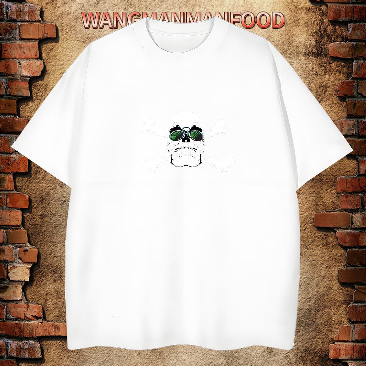Popular T Shirt For Man 230g 100% Cotton skull Daily Wear Customized Crew Neck Tshirt for Man Woman Fashion Designer Tshirts