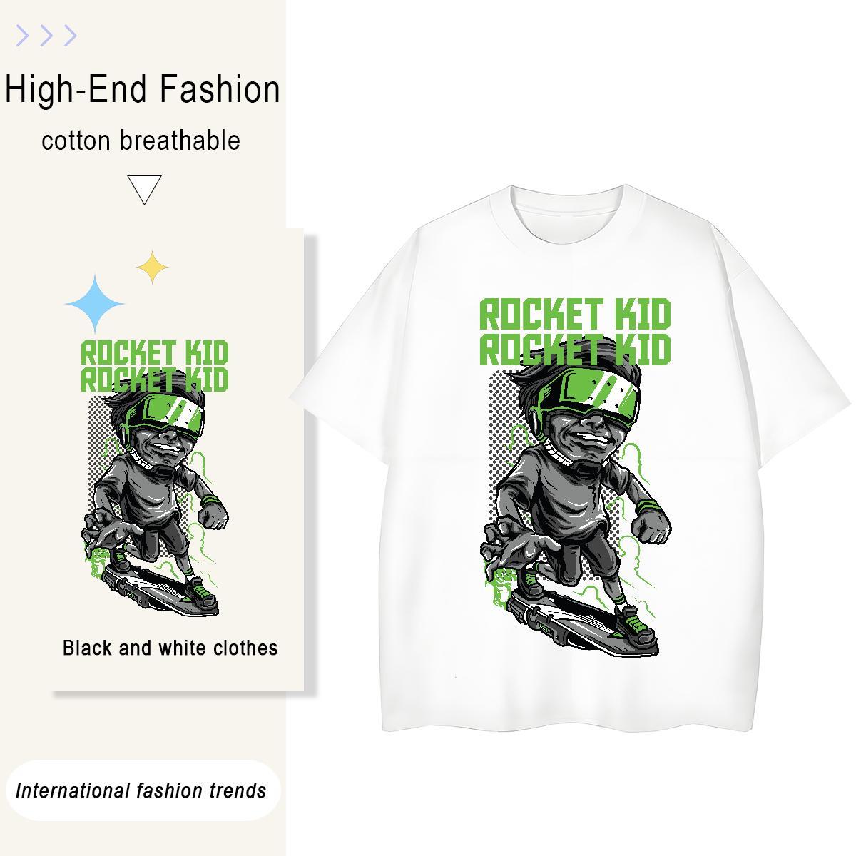 Brand Women Tees 100% Cotton 230g icon Hip Hop T-Shirts Breathable Short Sleeve Floral Print Top Shirts
