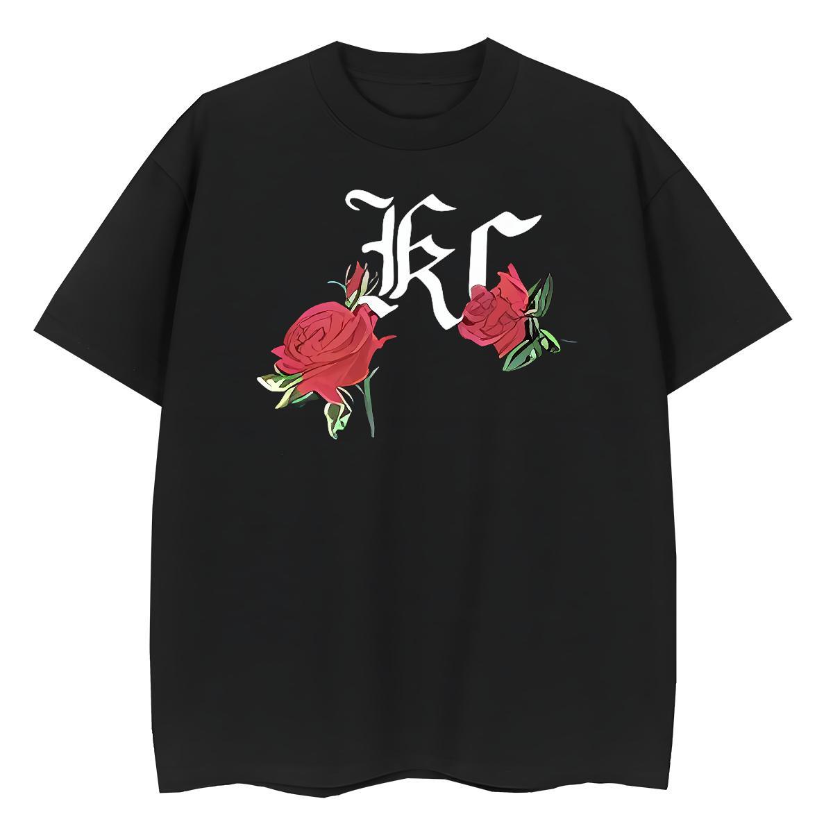 New Designer Mens Tshirts flower Street Wear 230g Pure Cotton Tees O-Neck Short Sleeve Classic T Shirts Men Customized