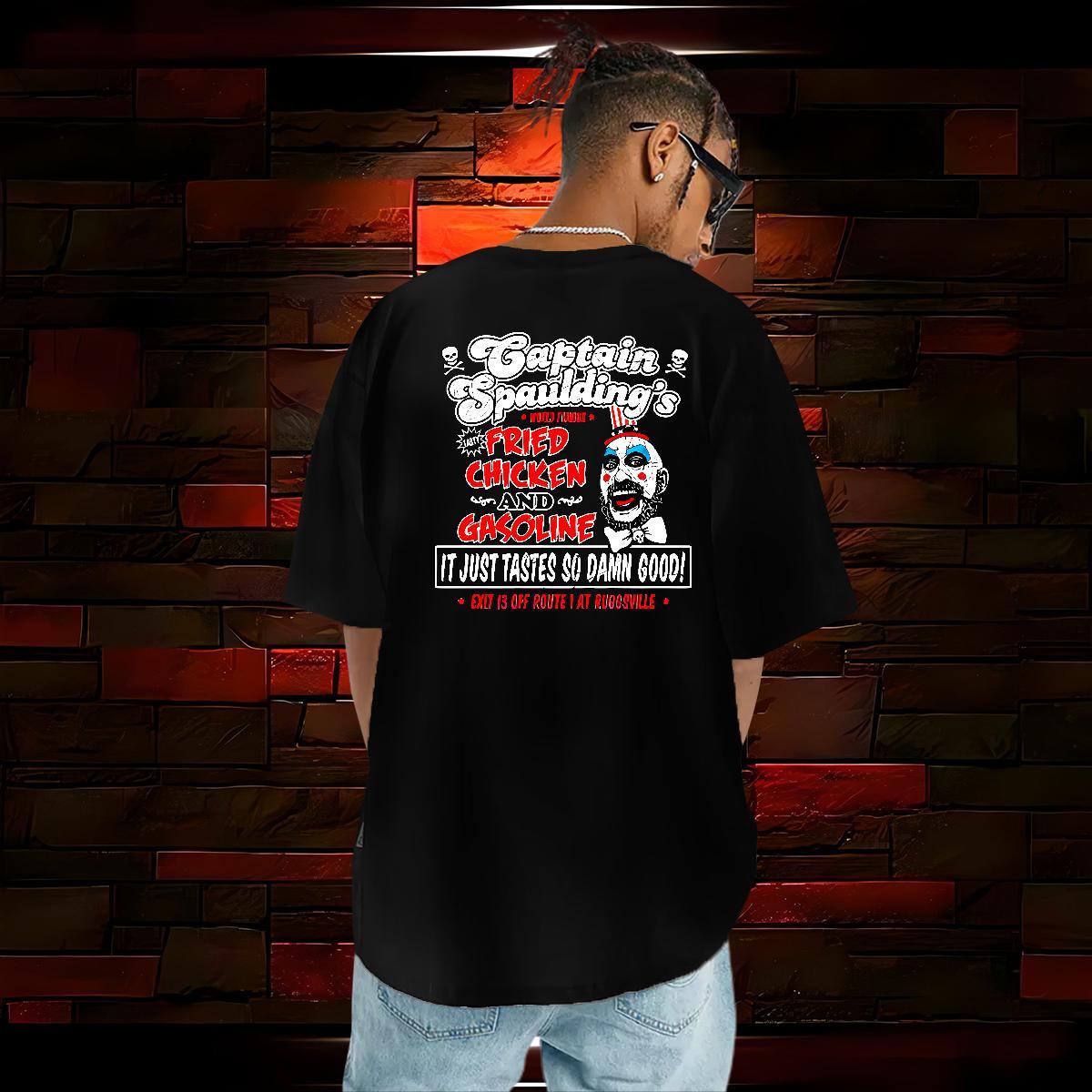 Loose Fit T-Shirts for Men 100% Cotton 230g clown Street Oversized 3XL 4XL Breathable Crew Neck Tshirt for Man Woman New Designer Tshirts