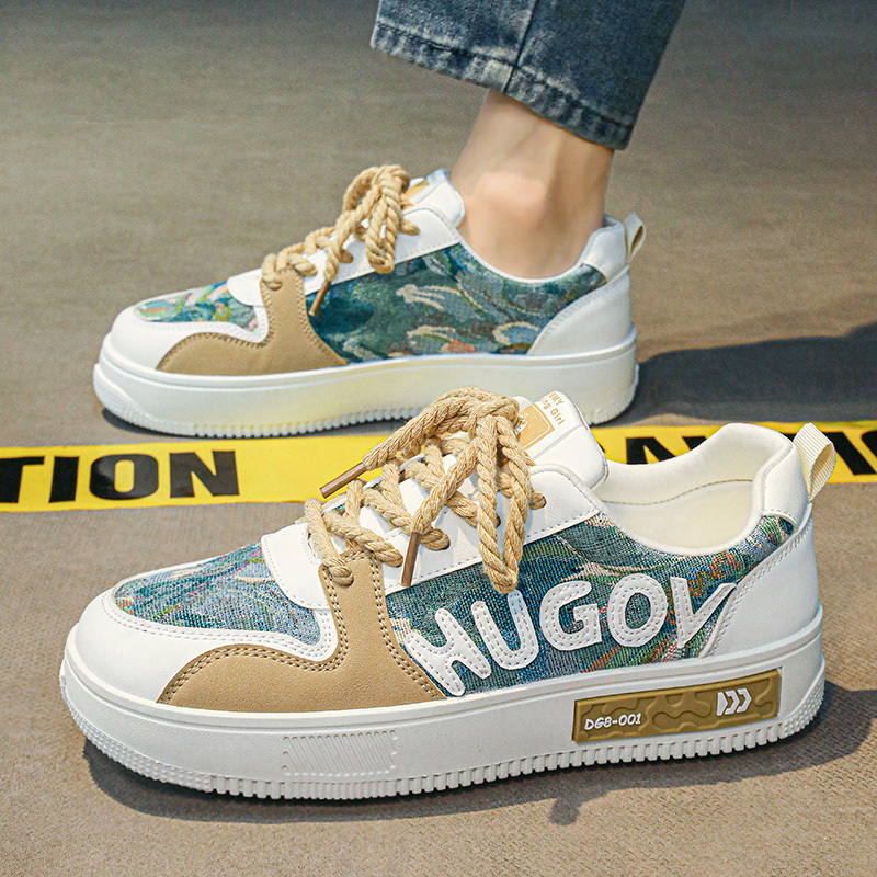 Men's shoes, casual board men, Korean version of the trend sports small white senior sense boys all match men