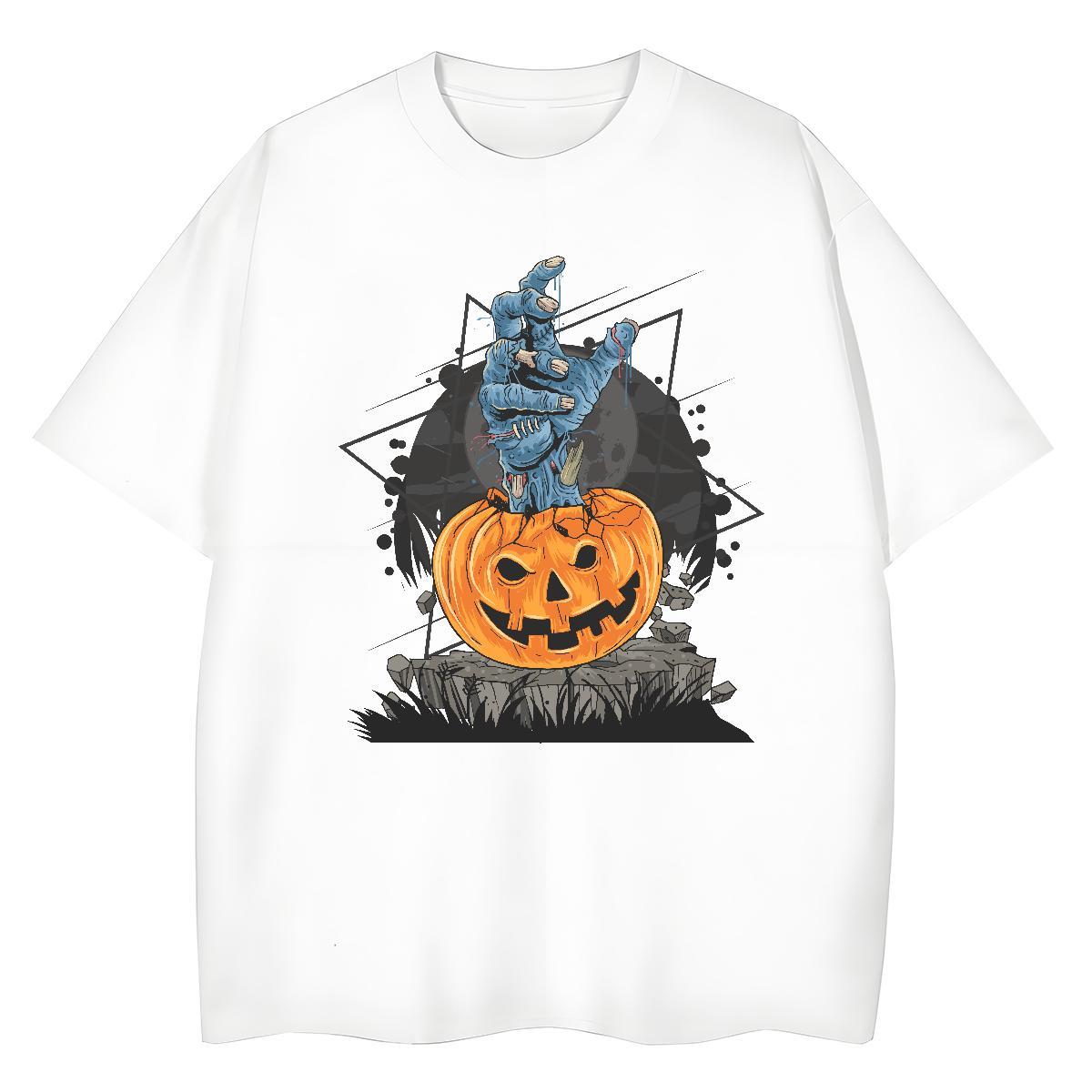 New Arrival Mens Tshirts Halloween Summer Casual 100% Cotton 230g Top Tees Breathable Soft Brand Man T Shirts Black White