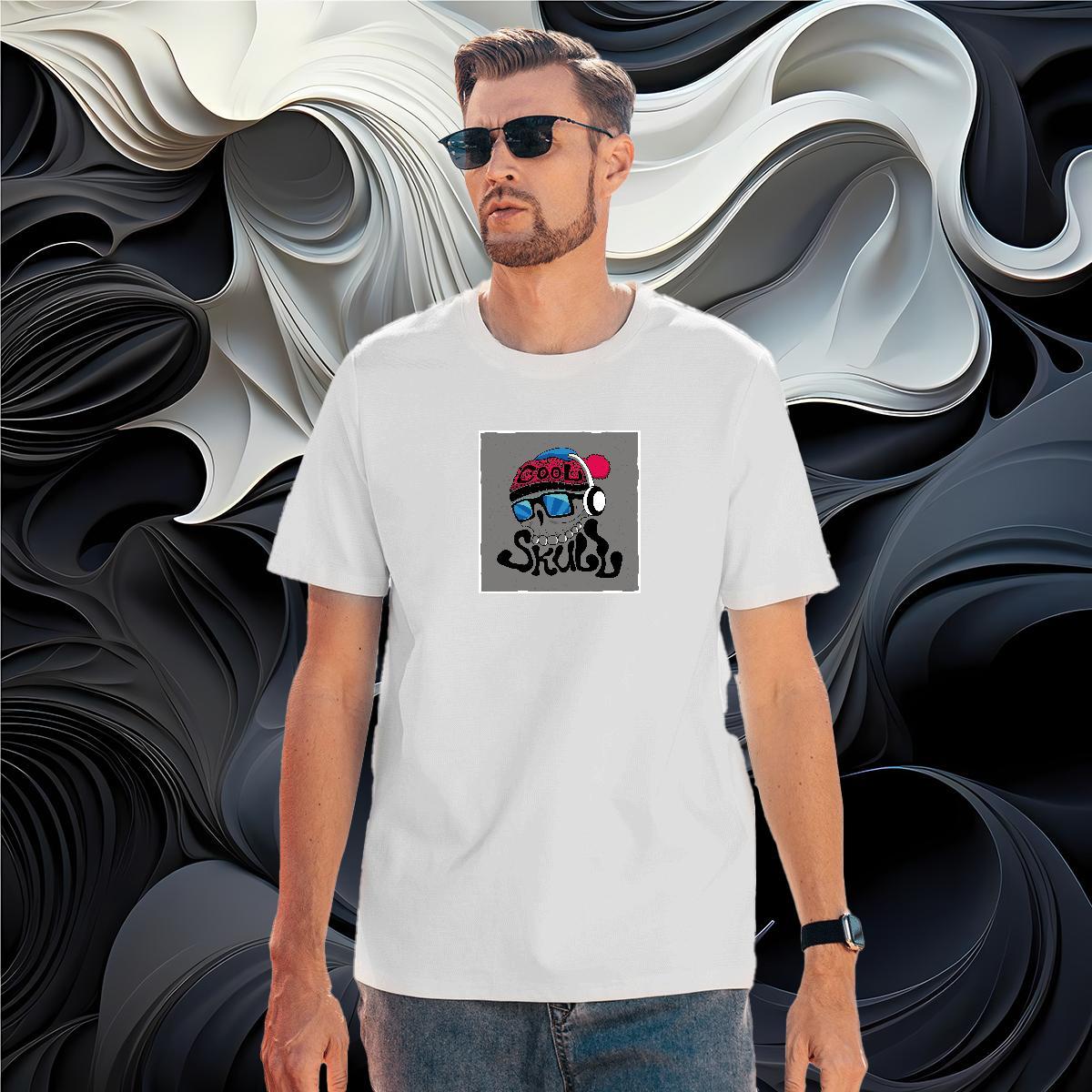 Free Shipping T-Shirts for Men 230g Pure Cotton monster Outdoor Plus Size Cartoon Round Neck Short Sleeve Tshirts Classic Clothes