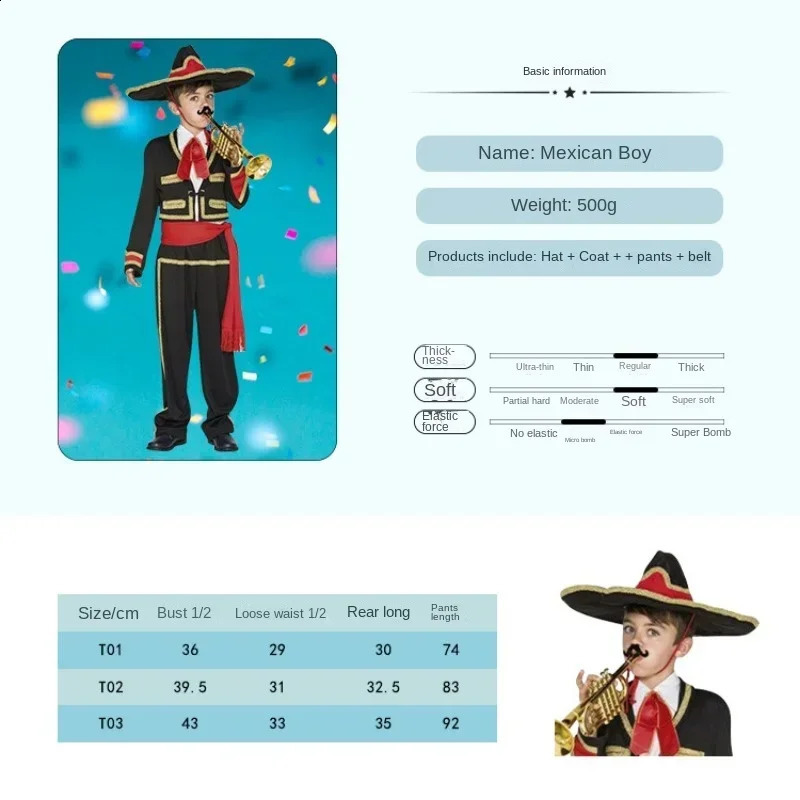 Death Holiday National Costume Mexico Day Halloween Role Playing 240823