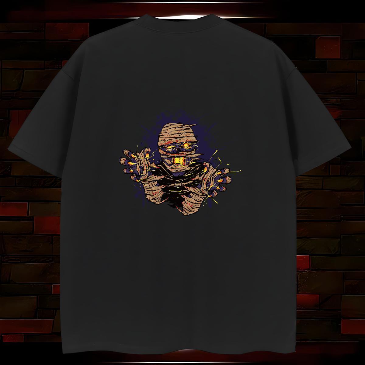Classic T Shirts Men 230g 100% Cotton skull Casual Beach Plus Size Cartoon Short Sleeve O-Neck Couples T Shirts Fashion New Tops