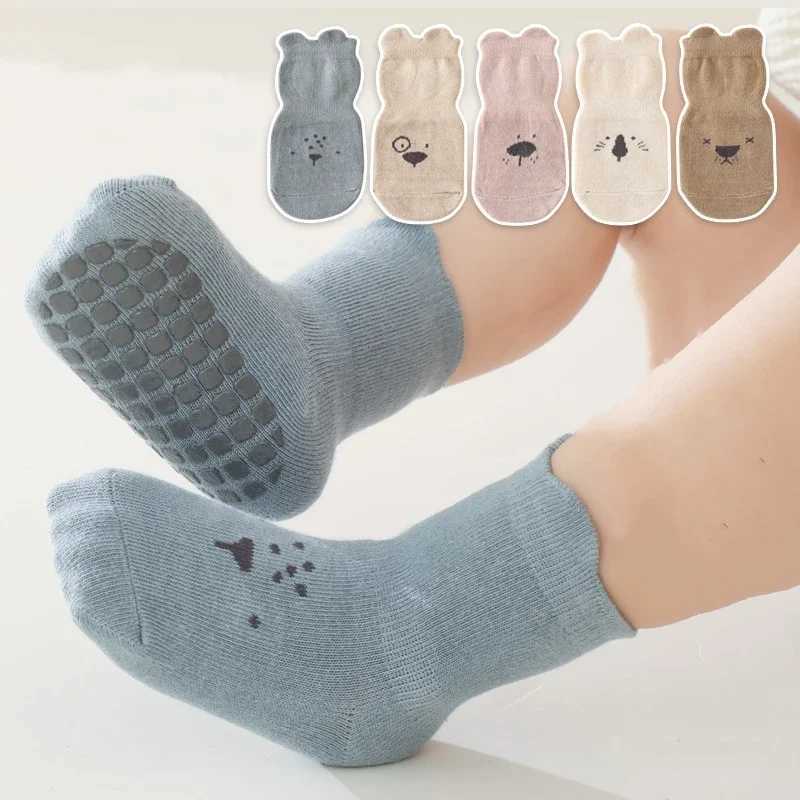 Spring Summer Autumn Baby Girls Socks Children Kids Floor Socks Boy Non-Slip Toddler Trampoline Socks Newborn Cartoon Shoes CL240824
