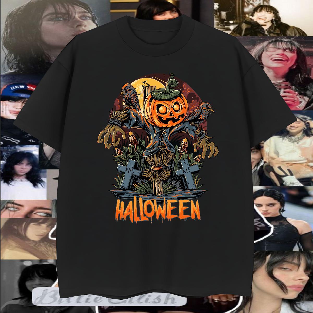 DIY Men Tshirts halloween Home Outdoor 230g Cotton Wear Breathable Short Sleeve High Quality T Shirts Men DIY Printed