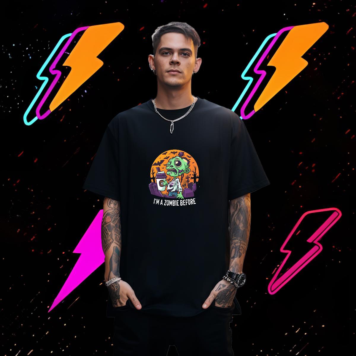 Cool Men T Shirts 230g 100% Cotton skull Street Plus Size Custom Breathable Crew Neck Men Tops Tees New Arrival Tops Shirt