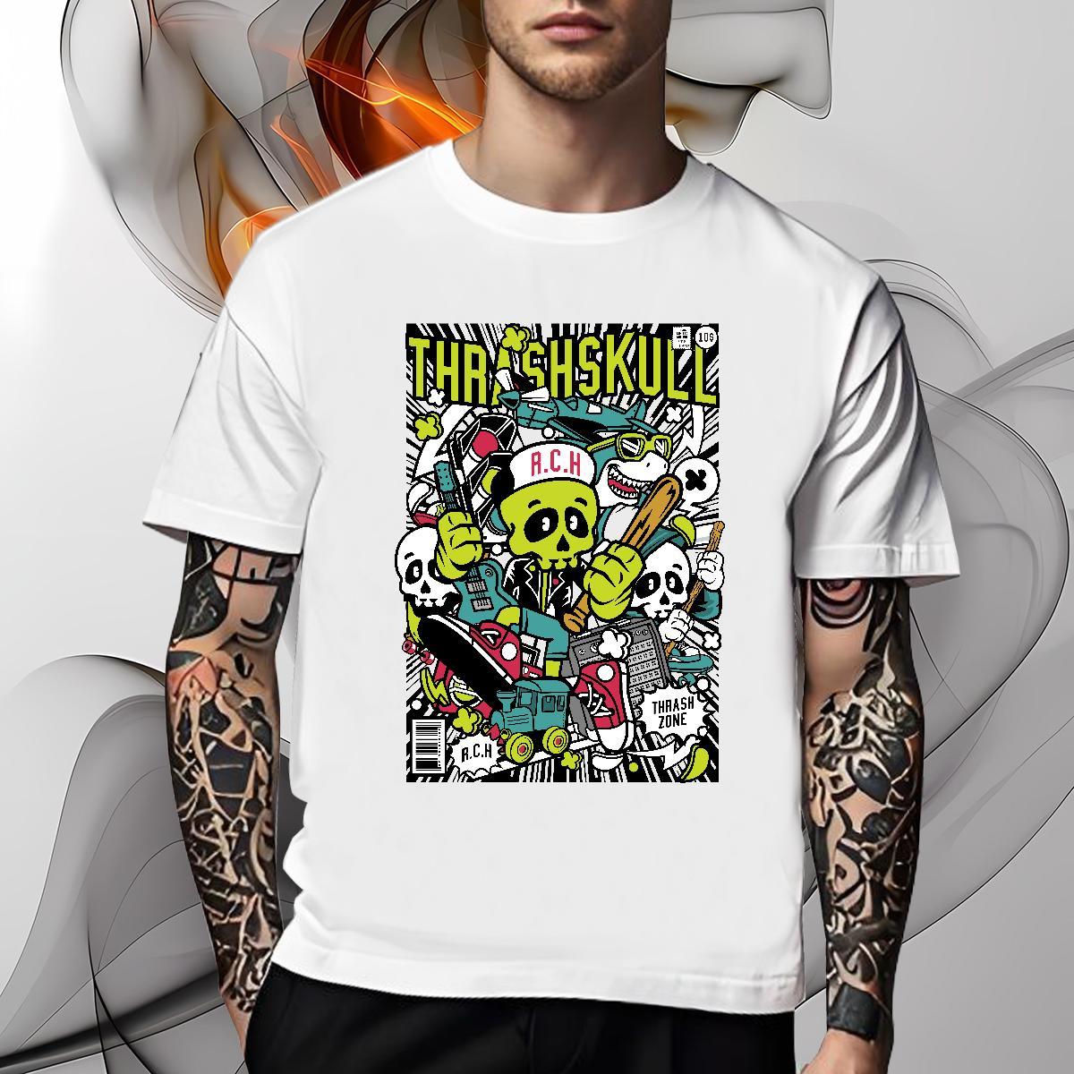 Free Shipping Mens T Shirts 230g Cotton ET Outdoor DIY Logo Oversized O-Neck Short Sleeve Mens Tshirts Designer Fashion Tees