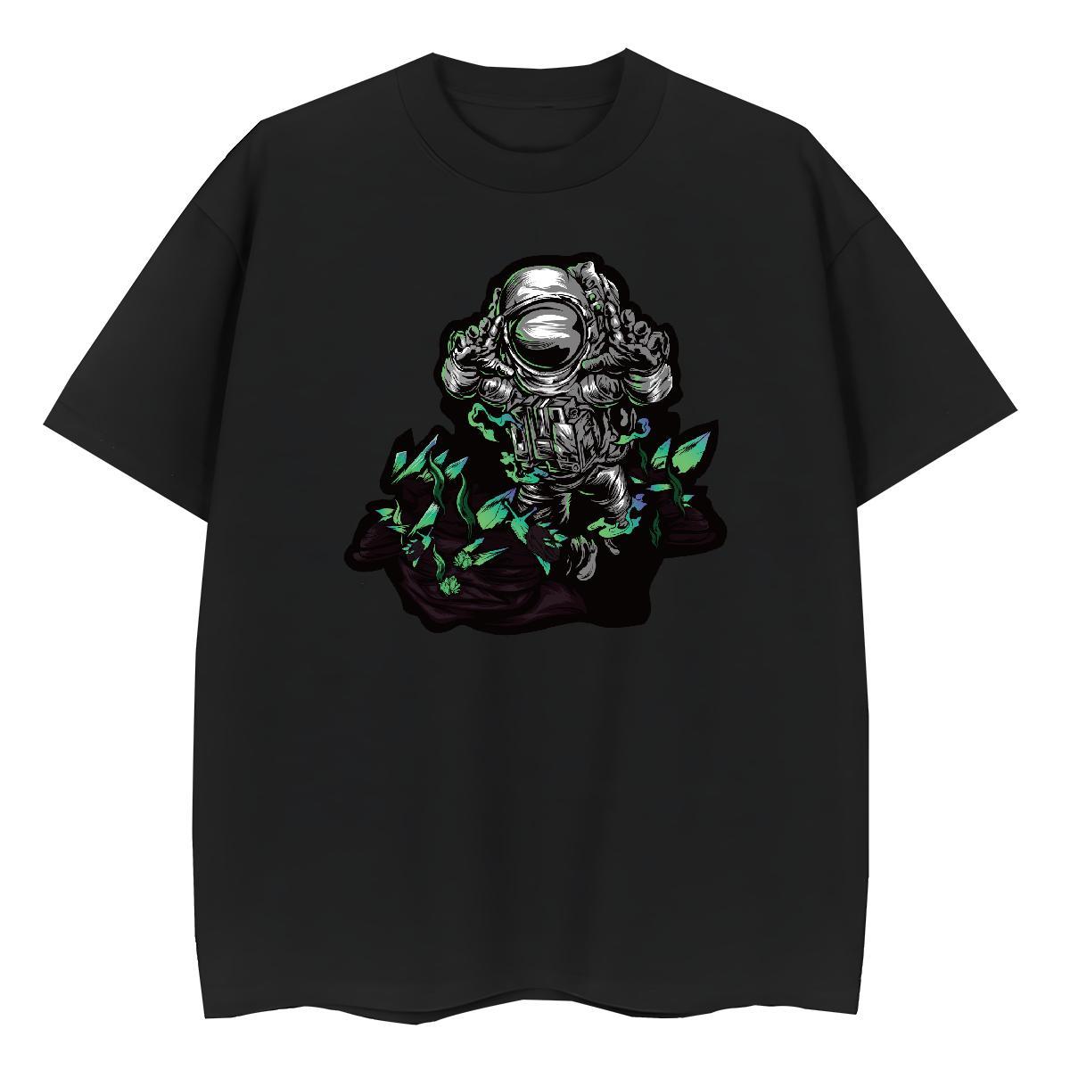 Wholesale Tshirt for Man Woman 230g 100% Cotton universe Casual T-Shirts Crew Neck Breathable Customized Top Tees