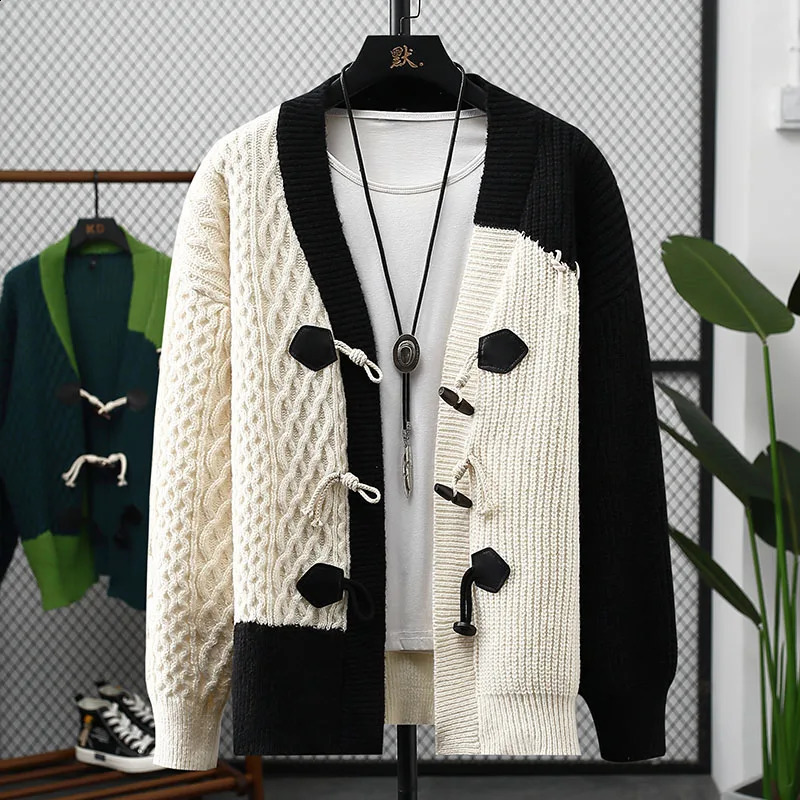 Mens sweater winter letter pattern thick mens student autumn wool size M4XL 240824