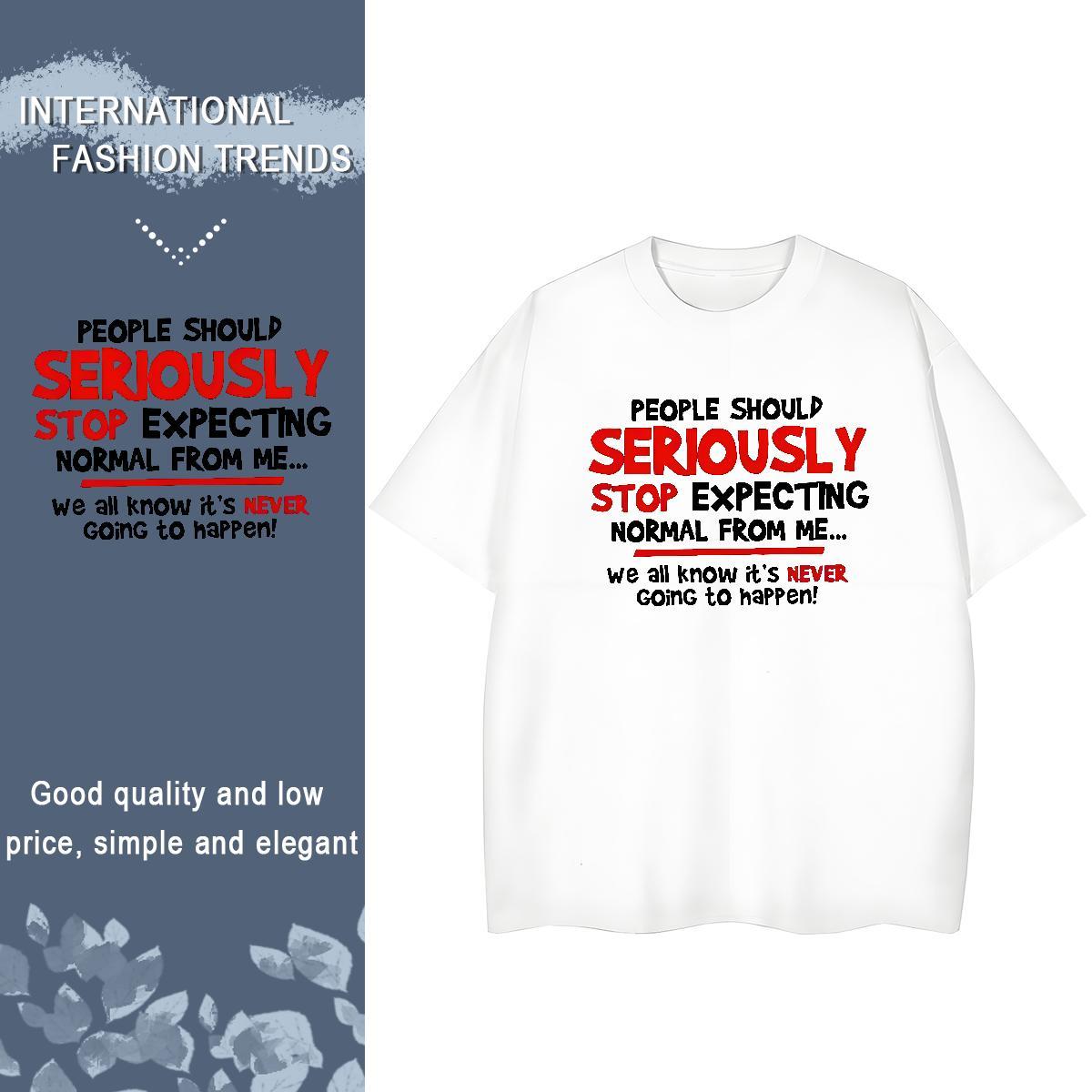 Cool T Shirts Men 230g Pure Cotton letter Hip Hop Street DIY Short Sleeve Soft Men Tees Fashion Design Wear