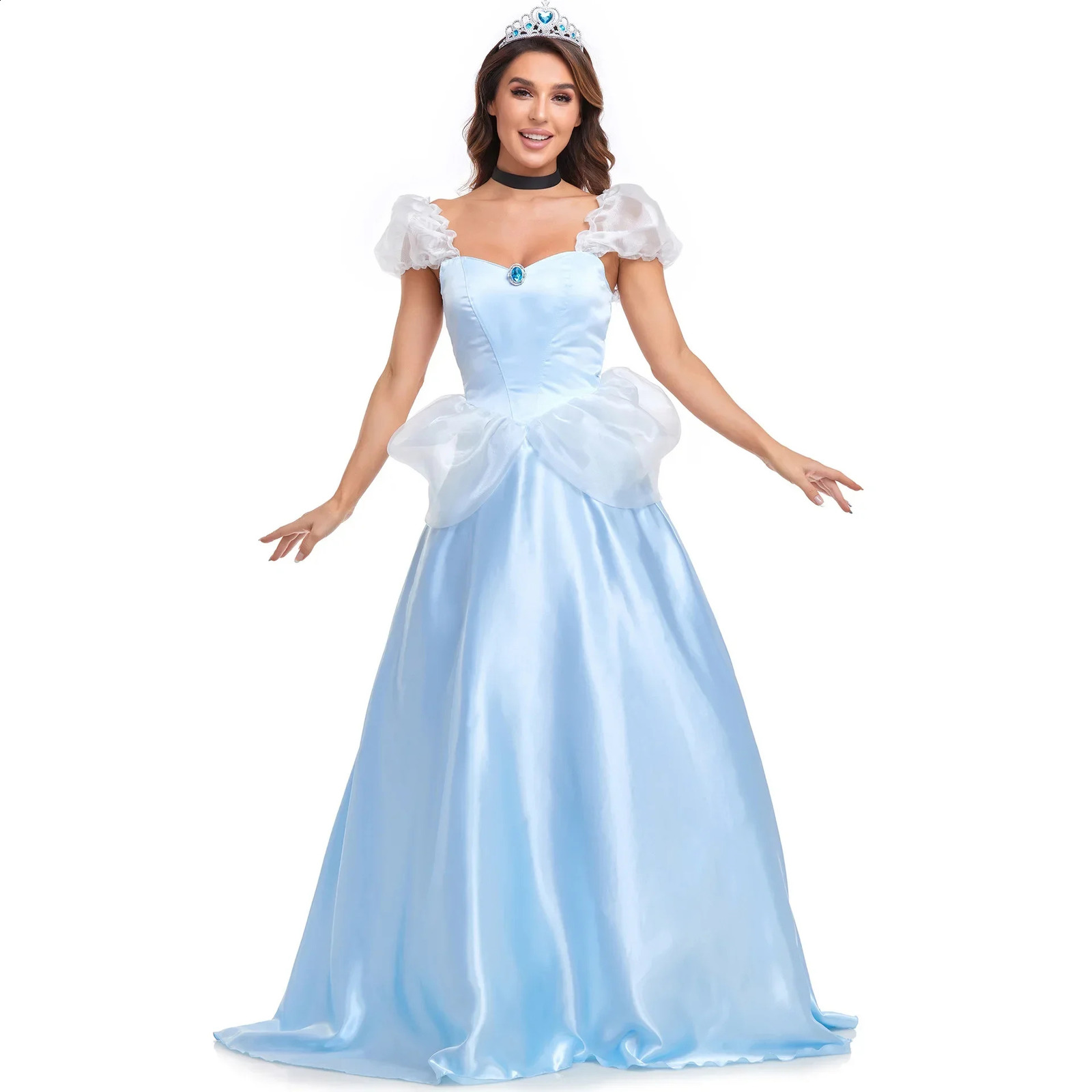 Female cosplay princess costume fairy tale sexy goddess long dress party Halloween fancy 240823