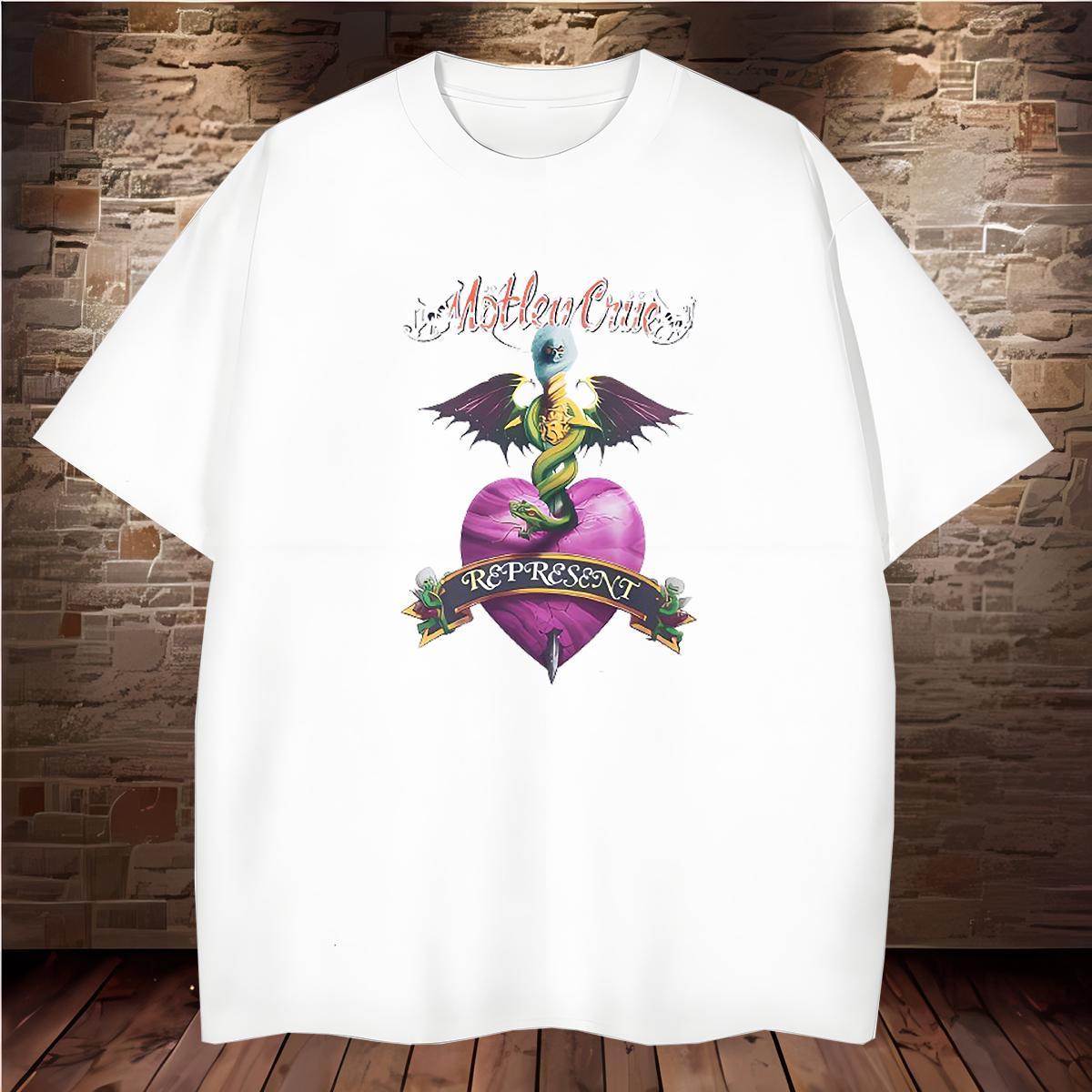 Loose T Shirt For Man 100% Cotton 230g skull Daily Outfit Anime Print Breathable Men Clothes T-Shirt Stylist Wear