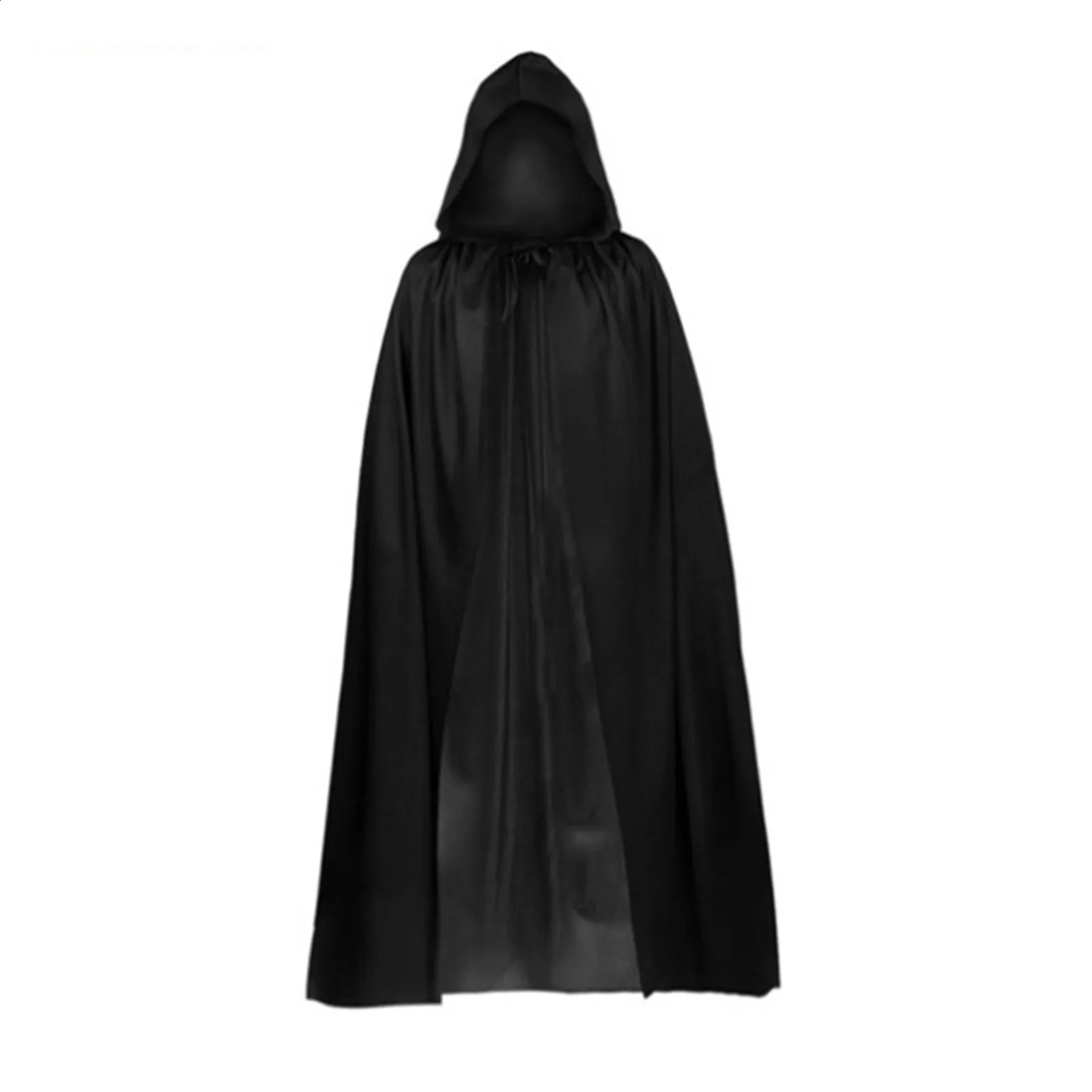 Halloween Cape cosplay wizard death witch dress party black hooded cape womens clothing horror 240823