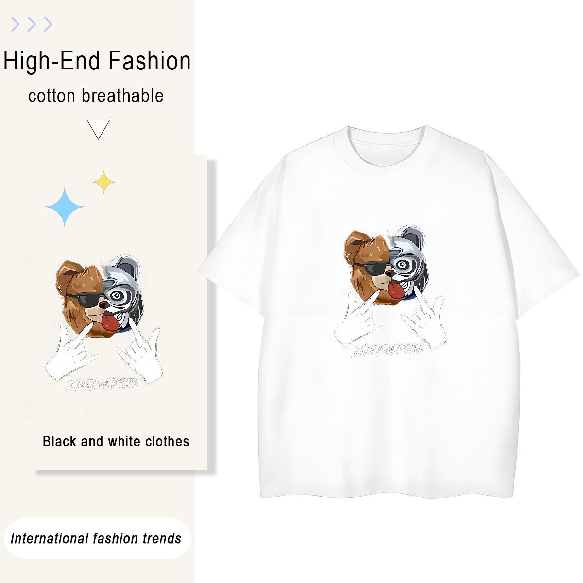 2024 Designer Men Tees halloween Street 230g Cotton Polos Crew Neck Brand Mens T Shirts Custom Printing