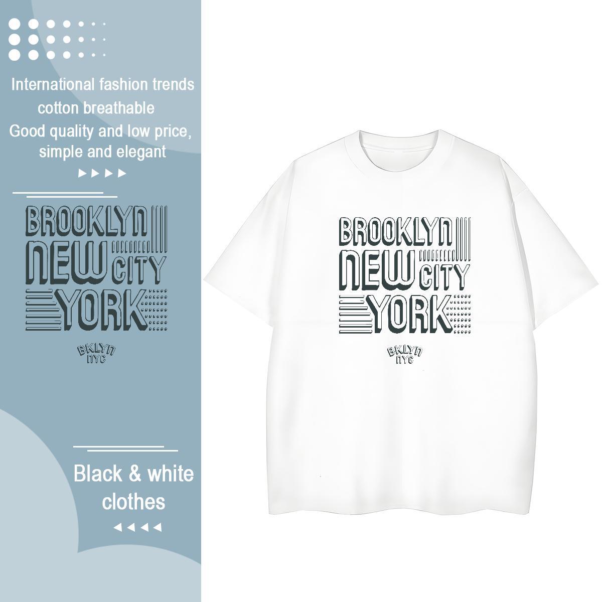 Wholesale Couples T Shirts 100% Cotton 230g letter Street Womens T Shirts Comfortable Custom Print Oversized Wear