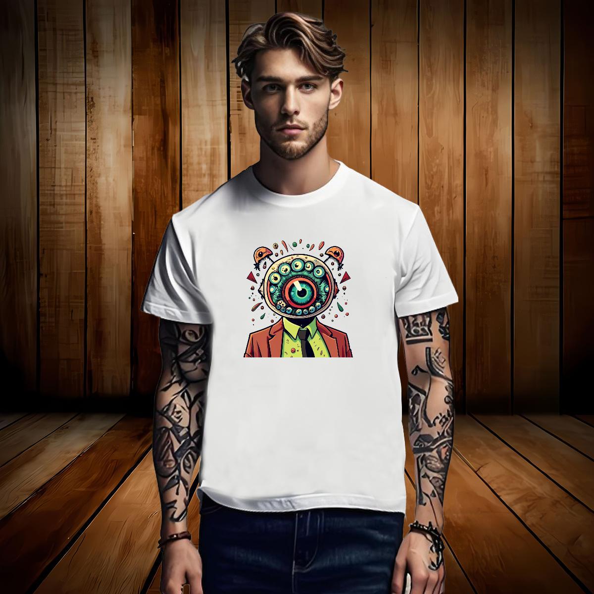 Brand T-Shirts 230g Cotton skull Daily Outfit Custom Print Plus Size Breathable Crew Neck Men Tees Classic Top Tees