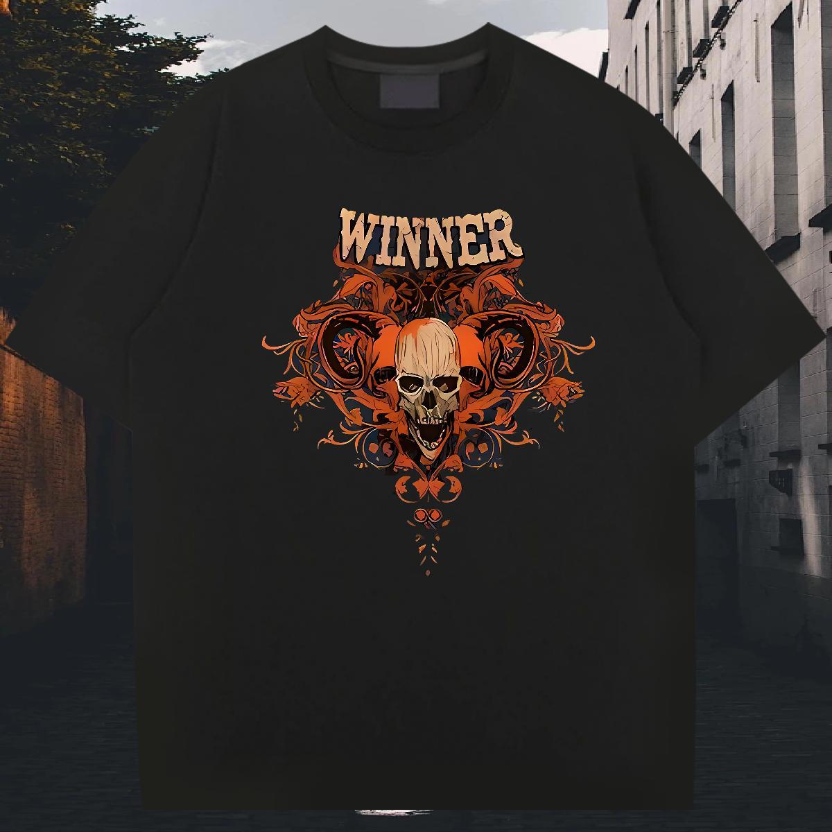 Cool T shirt 230g Cotton halloween Hip Hop Custom Printing O Neck Short Sleeves Mens Tshirts New Designer Clothings